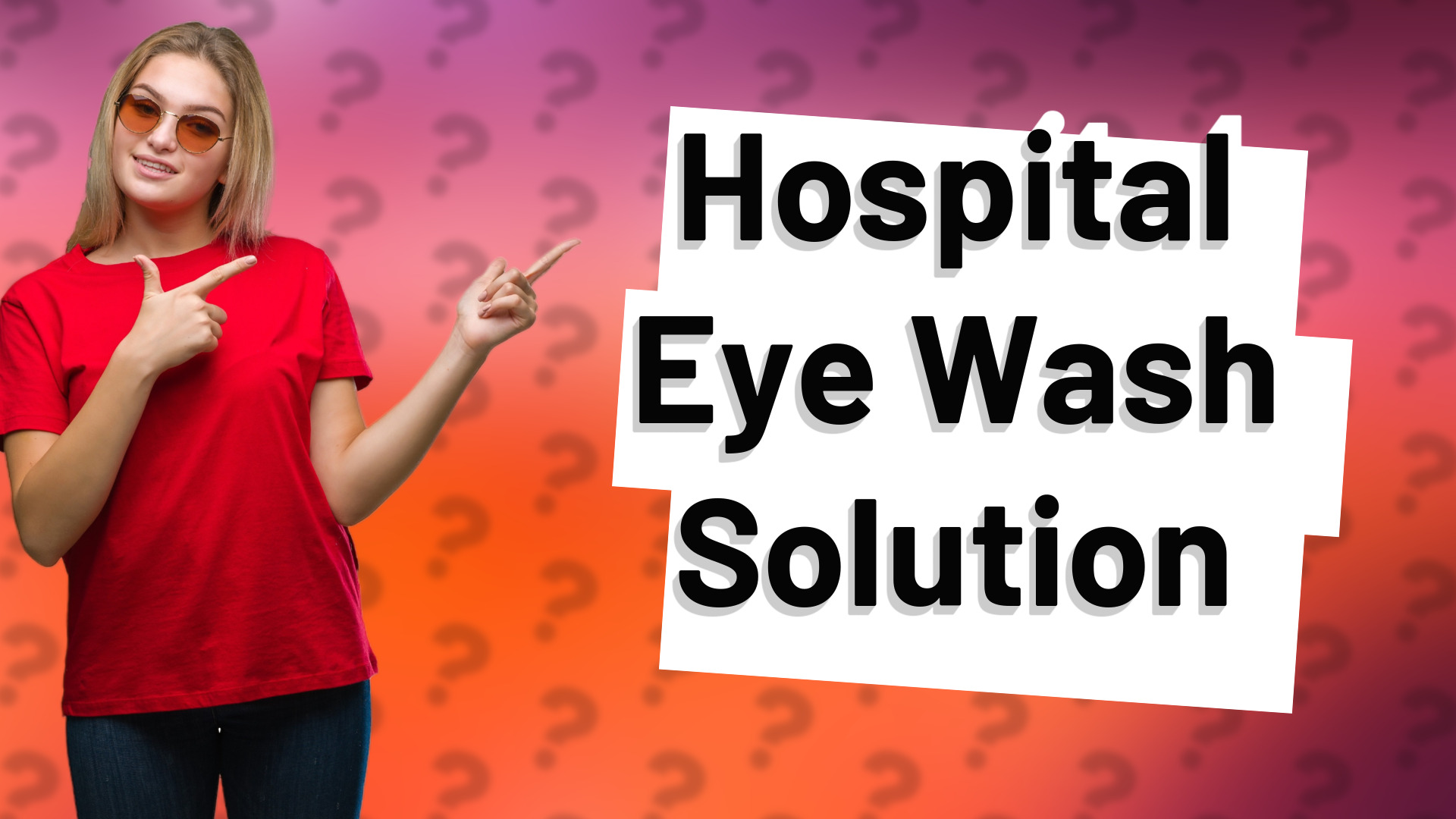 Hospital Eye Wash Solution