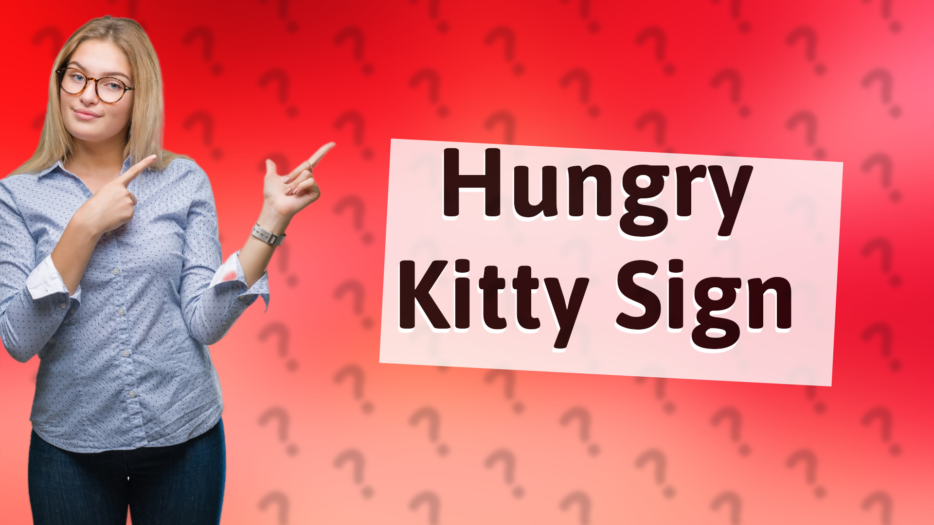 Hungry Kitty Sign