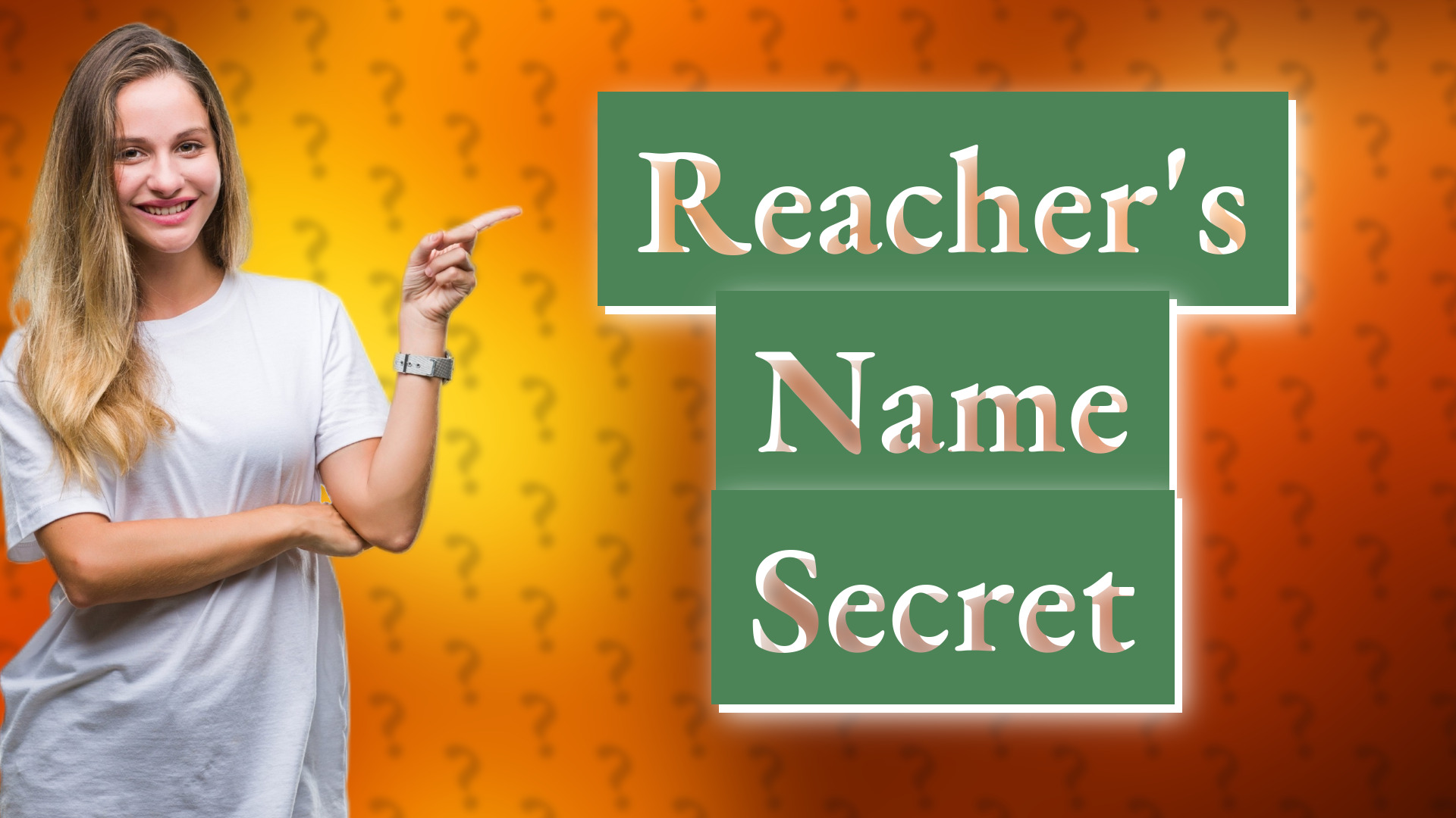 Reacher's Name Secret