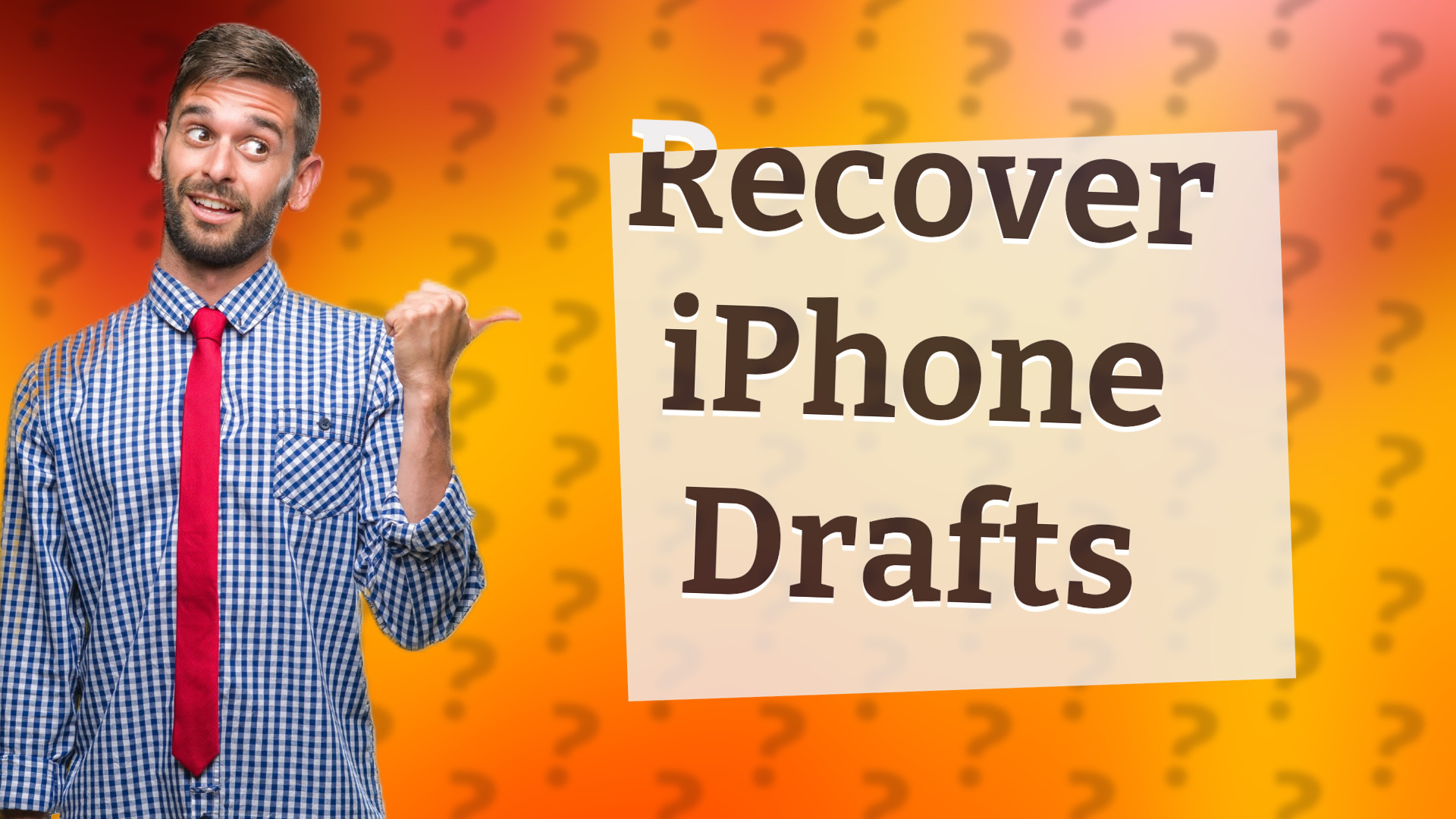 Recover iPhone Drafts