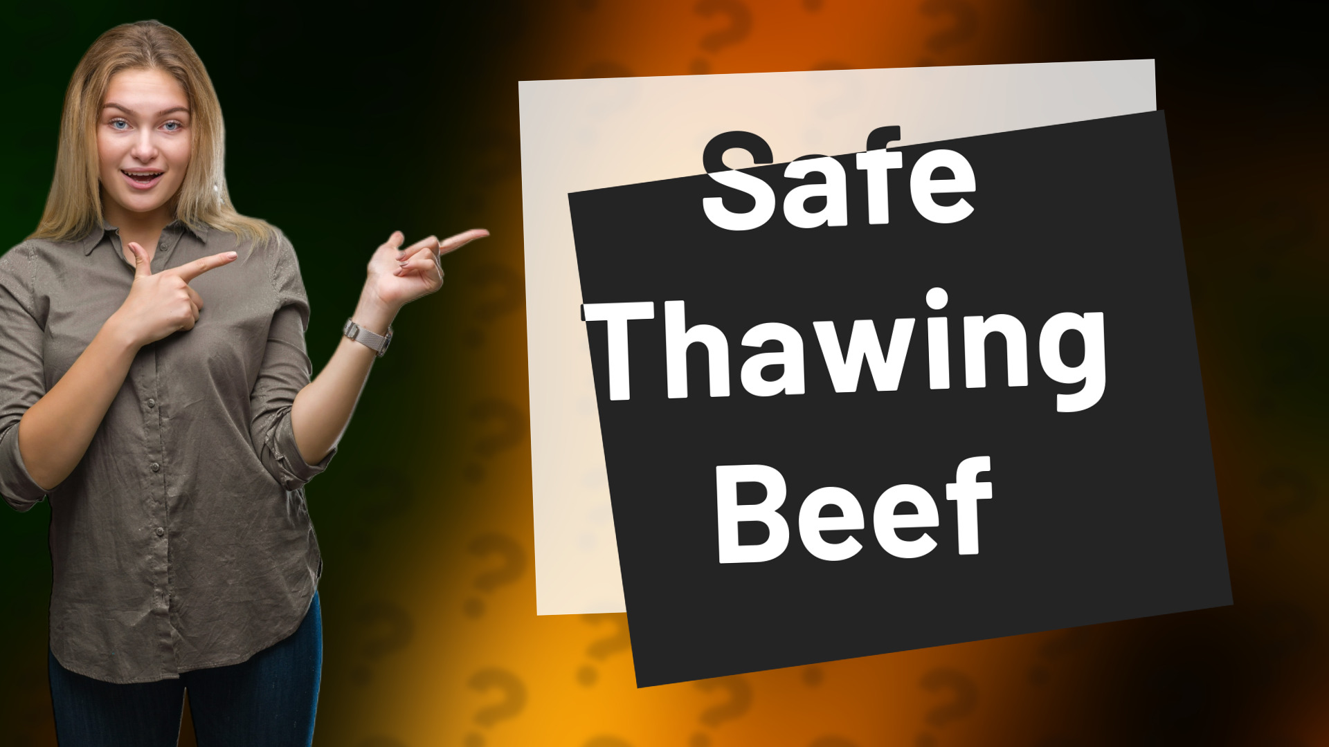 Safe Thawing Beef