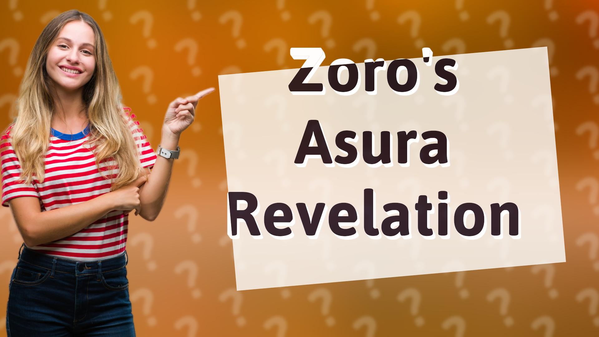 Zoro's Asura Revelation