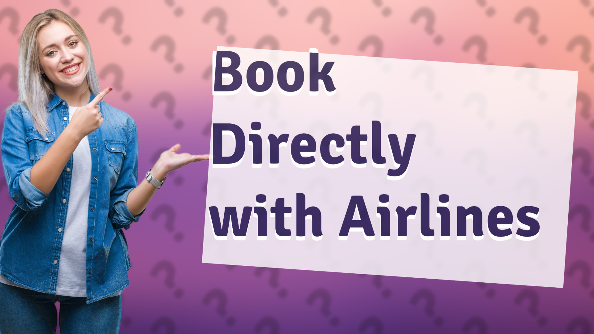 Book Directly with Airlines
