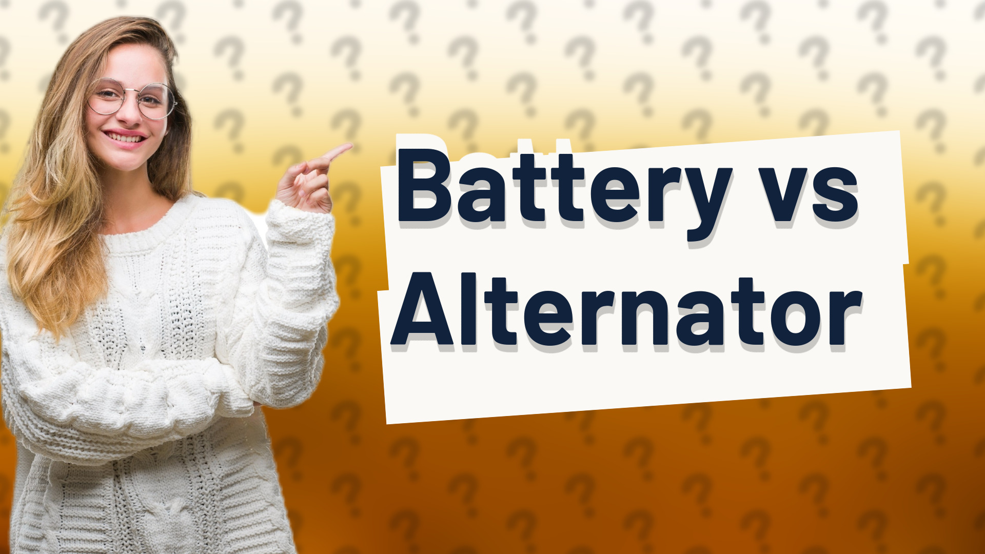Battery vs Alternator