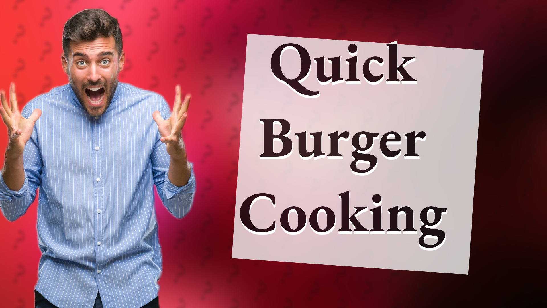 Quick Burger Cooking