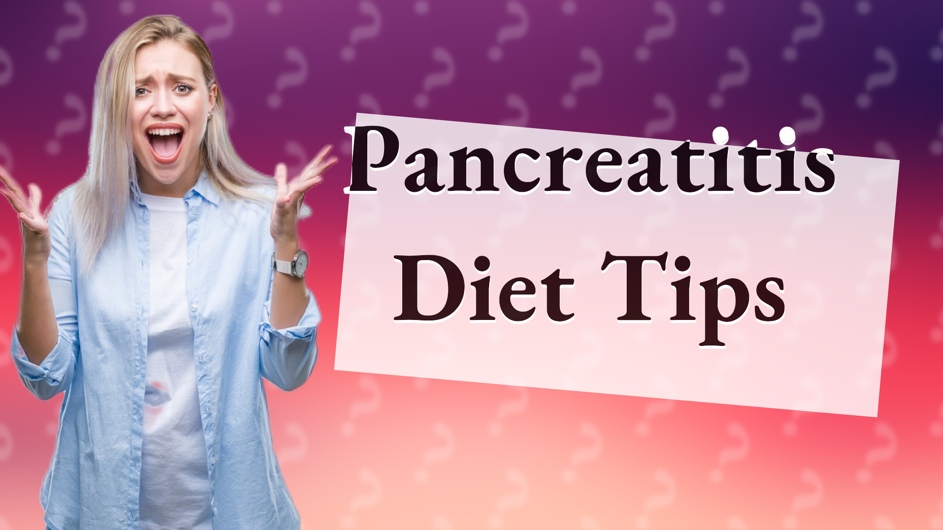 Pancreatitis Diet Tips
