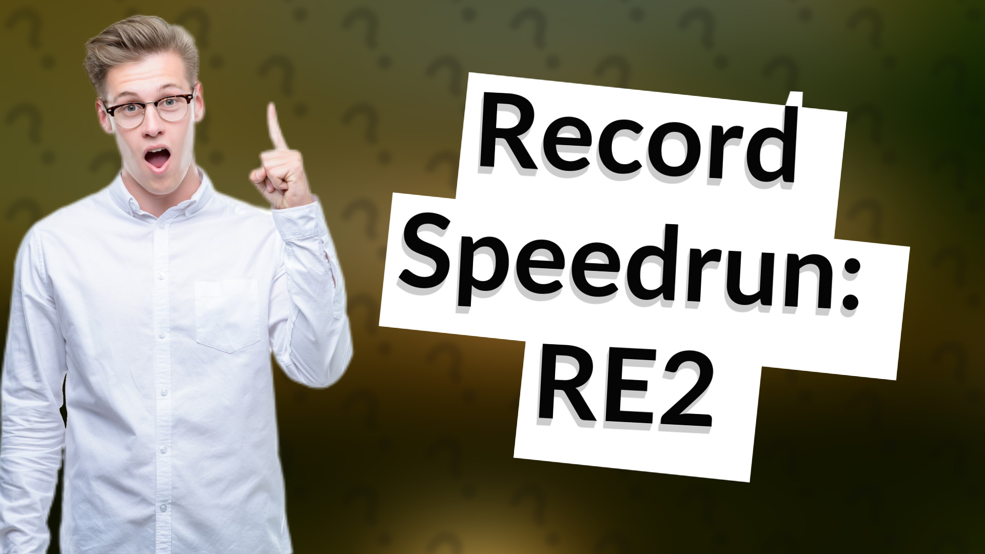 Record Speedrun: RE2