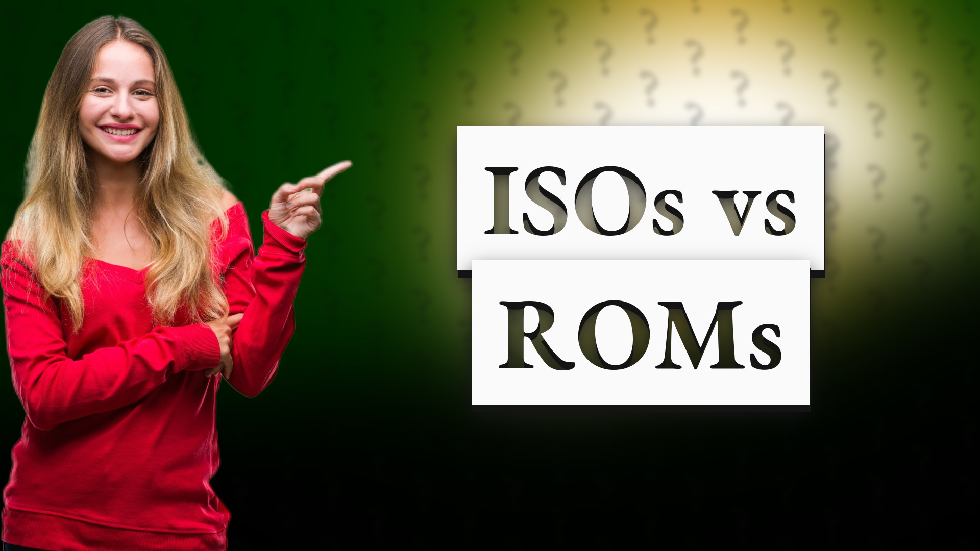 ISOs vs ROMs