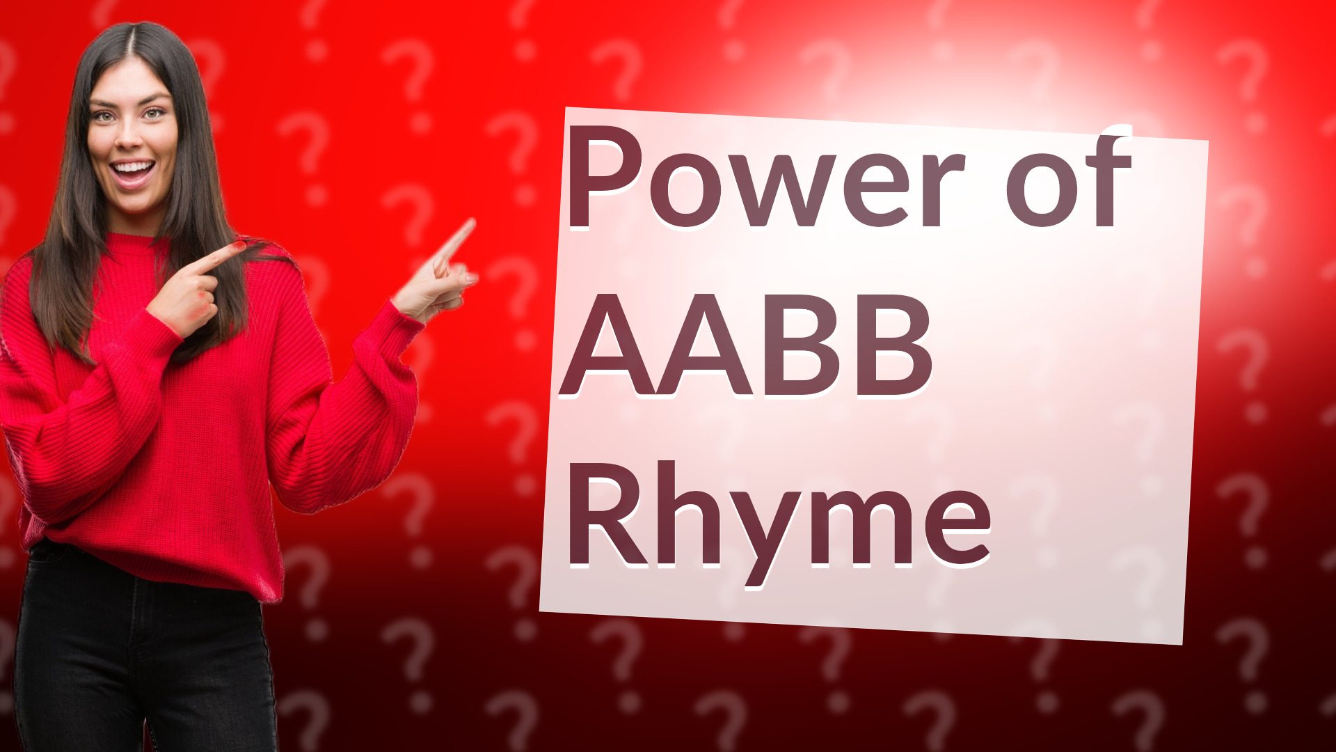 Power of AABB Rhyme