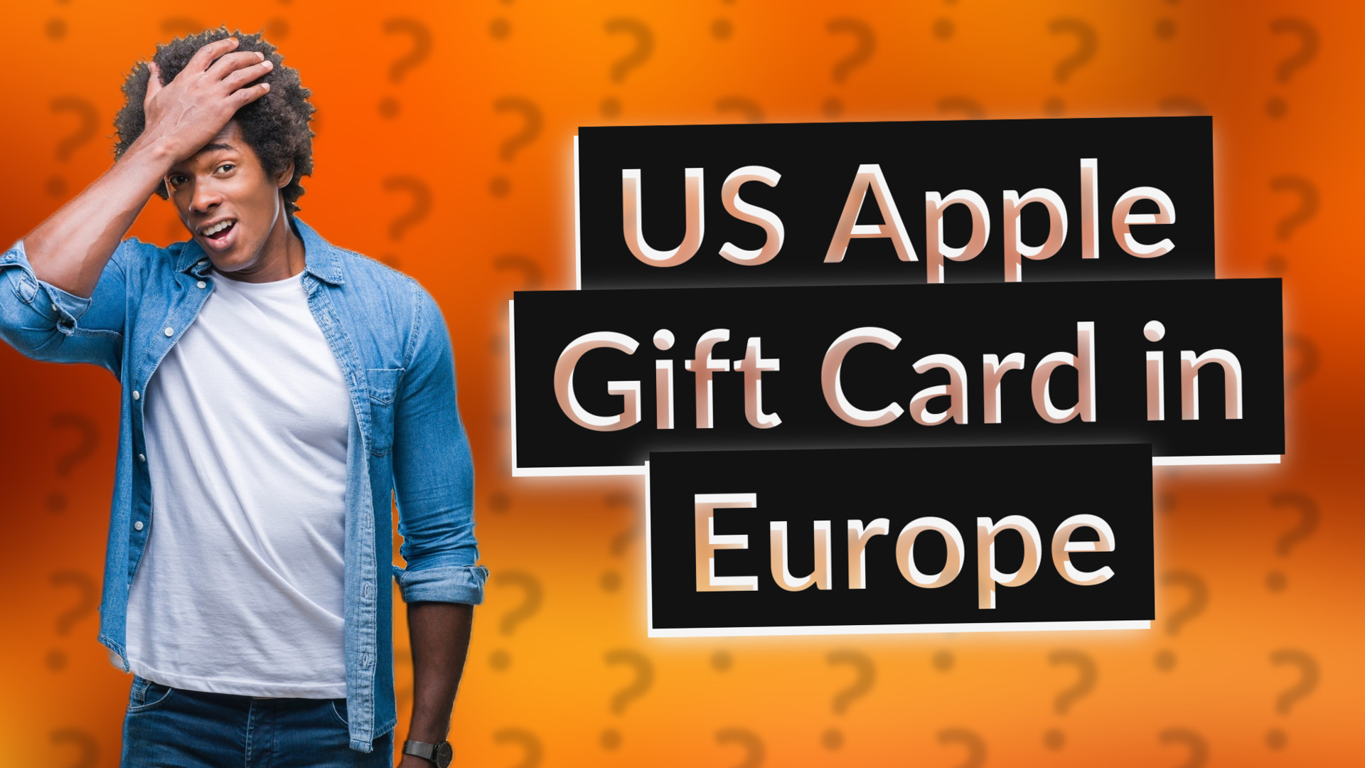 US Apple Gift Card in Europe