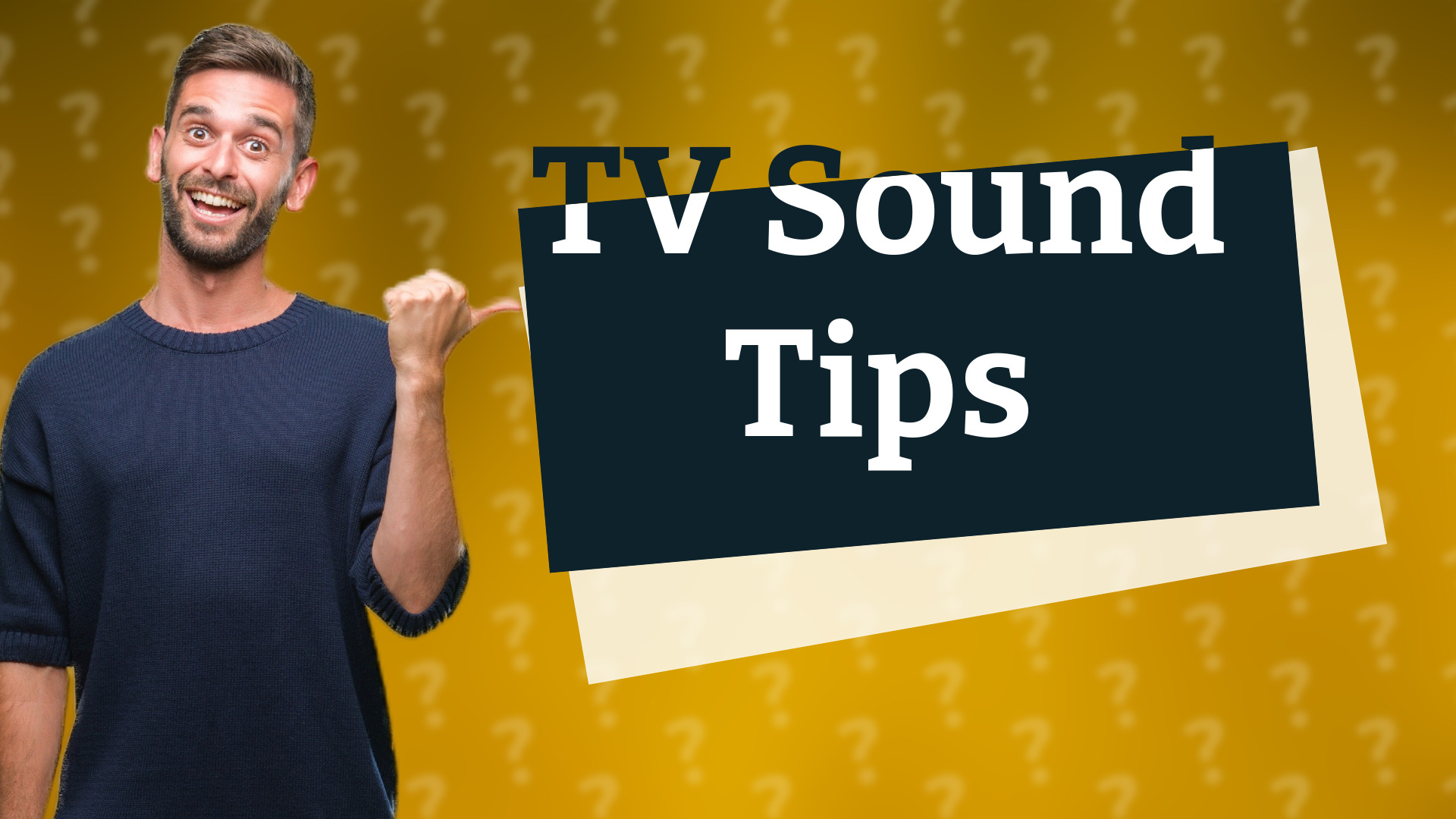 TV Sound Tips