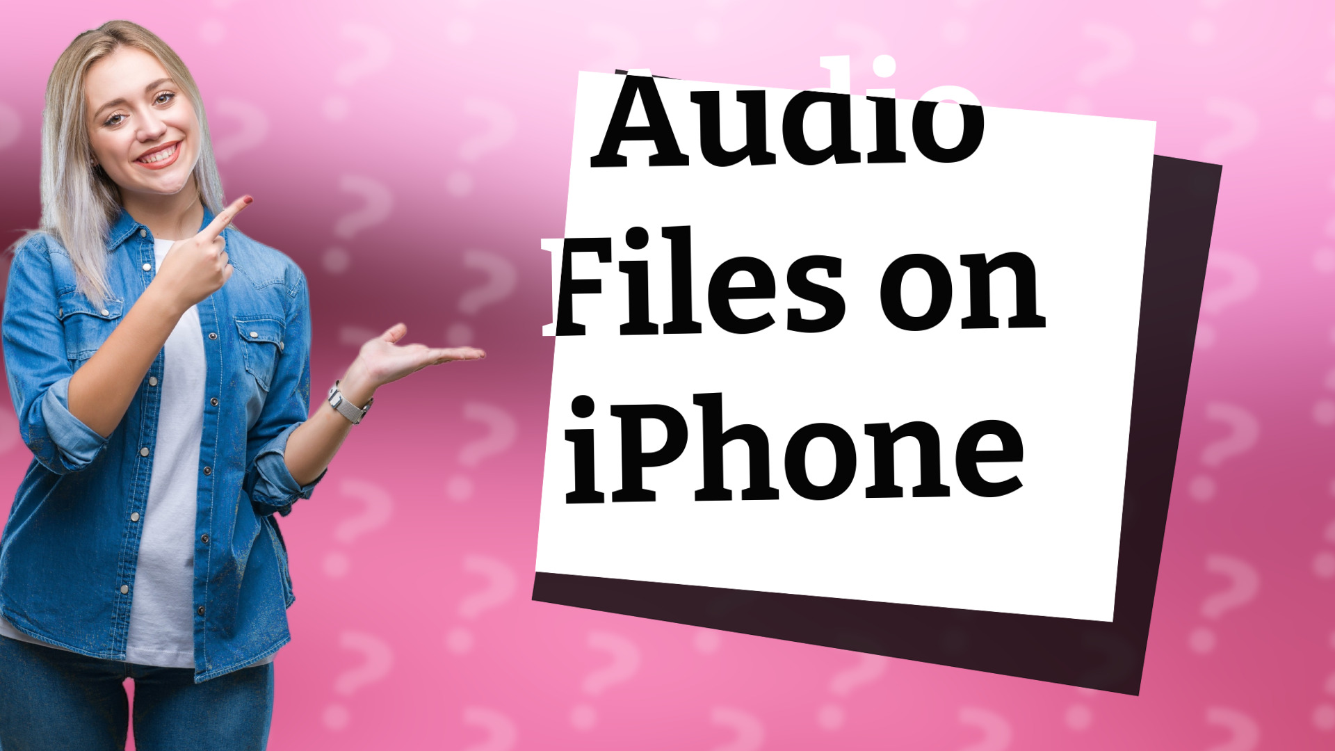 Audio Files on iPhone