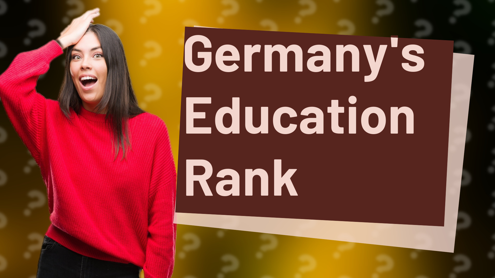 Germany's Education Rank