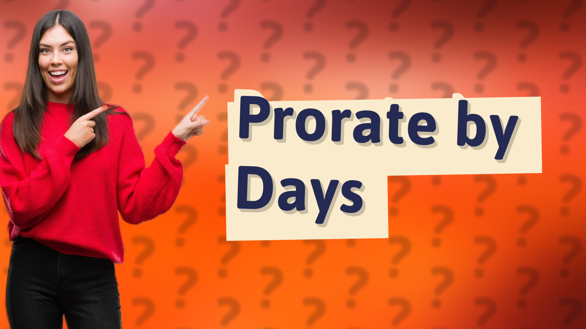 Prorate by Days