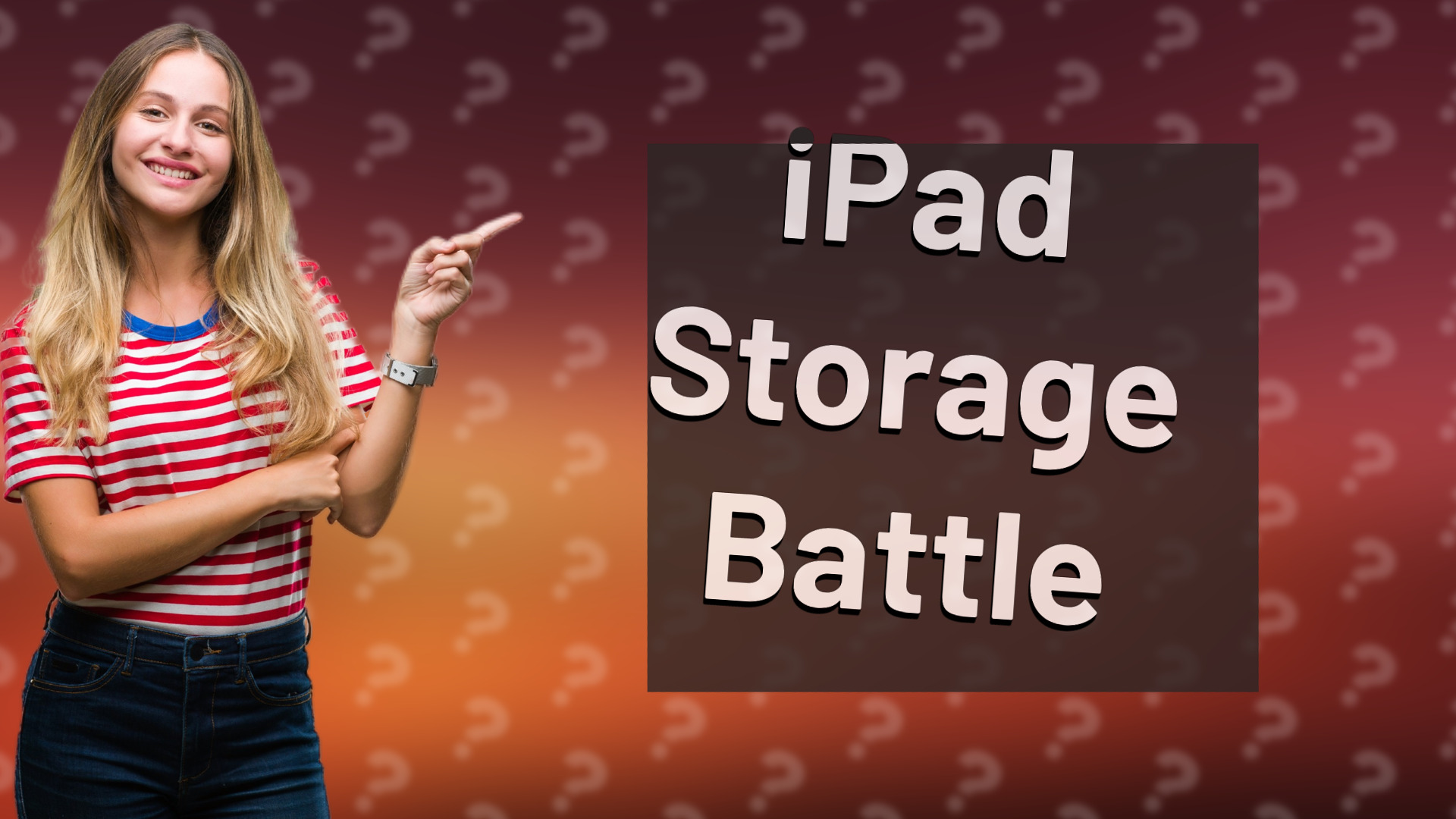 iPad Storage Battle