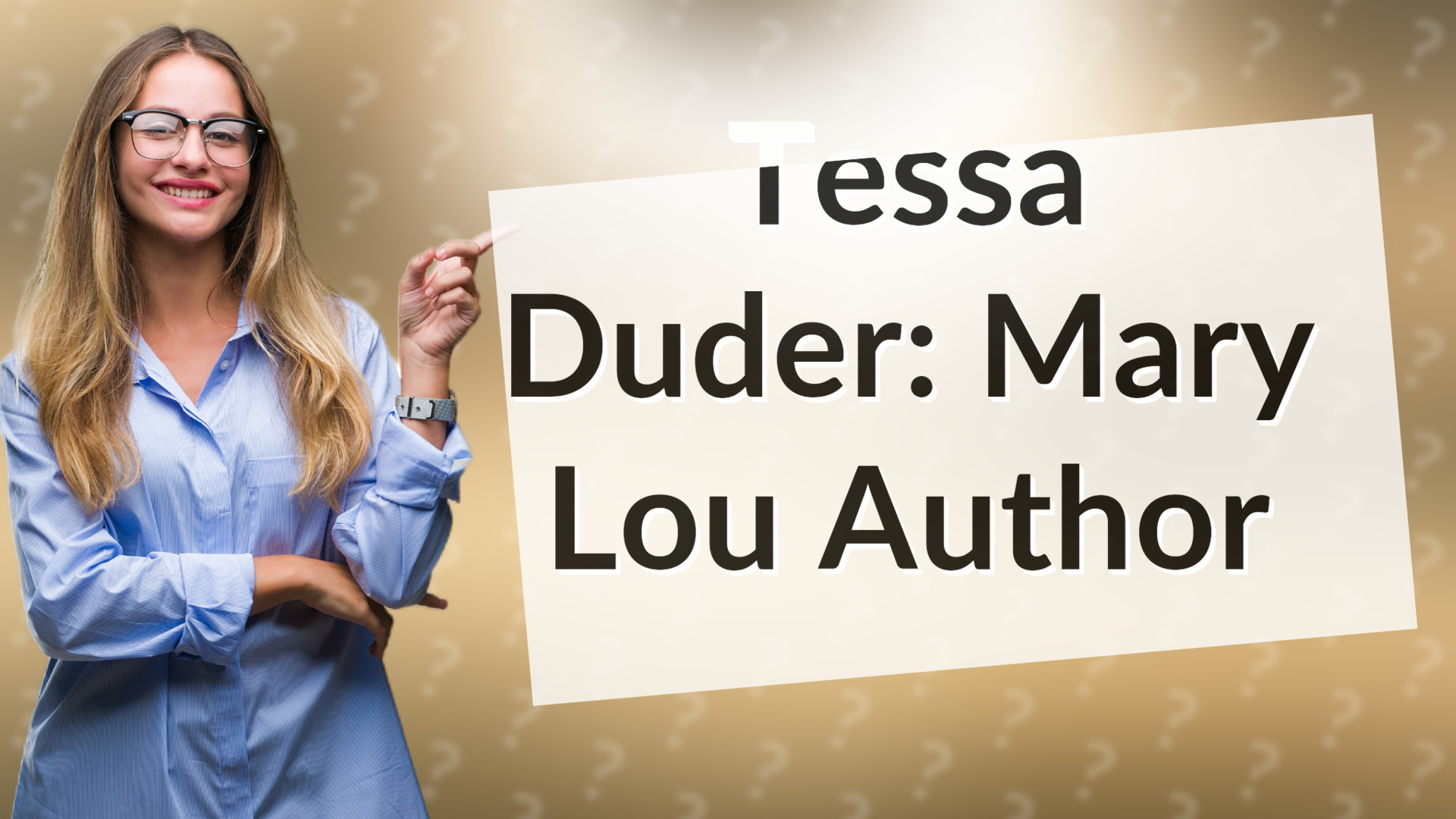 Tessa Duder: Mary Lou Author