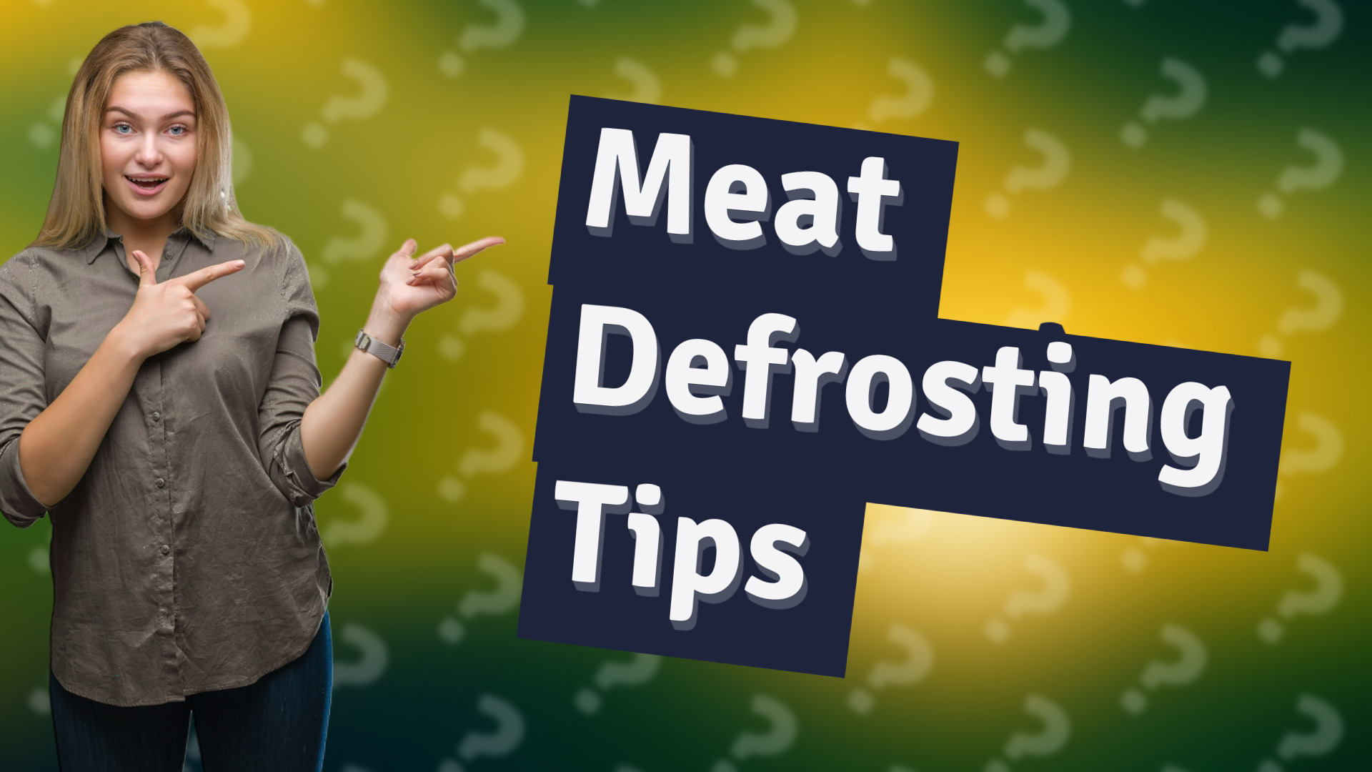 Meat Defrosting Tips