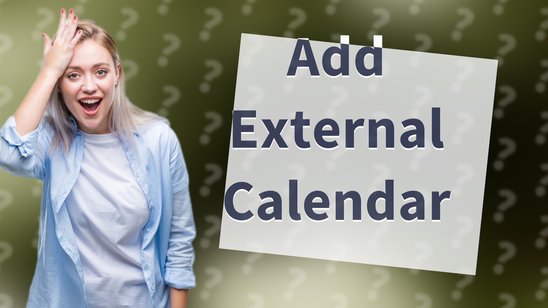 Add External Calendar