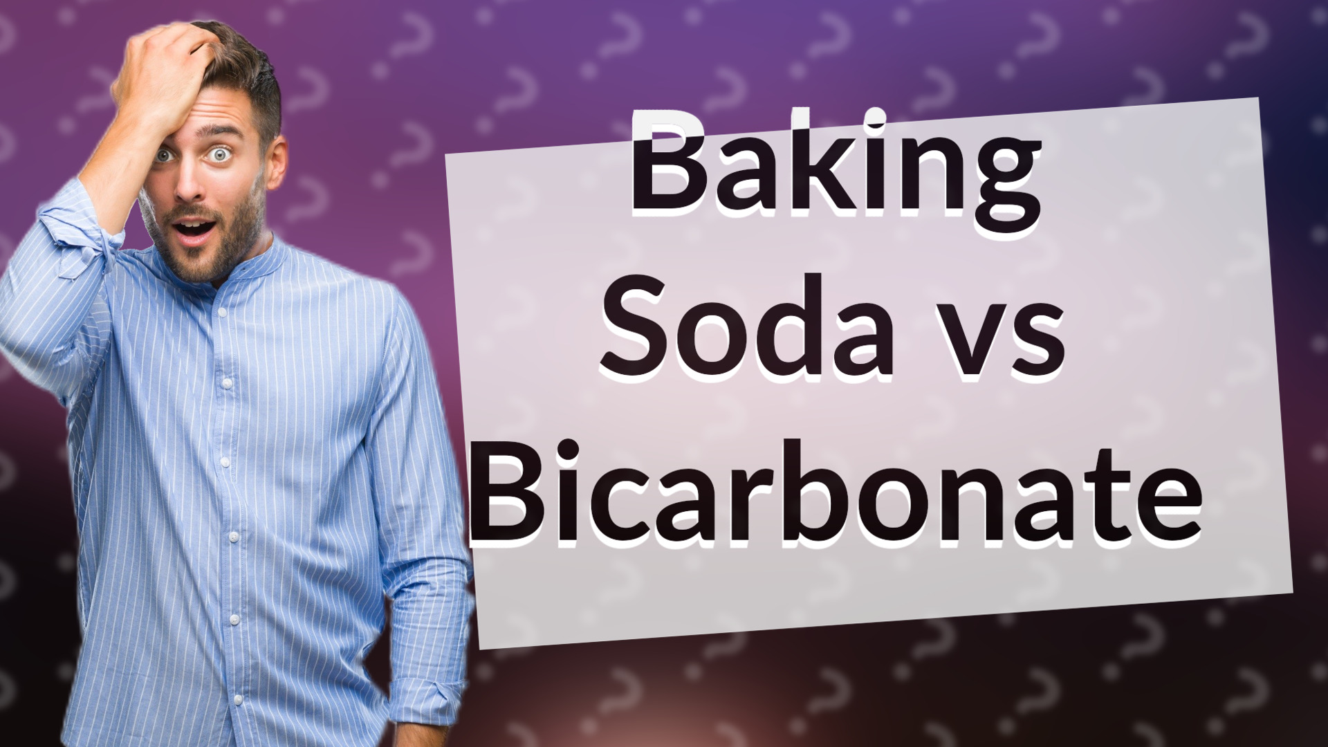 Baking Soda vs Bicarbonate