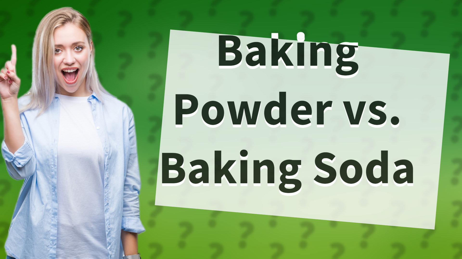 Baking Powder vs. Baking Soda