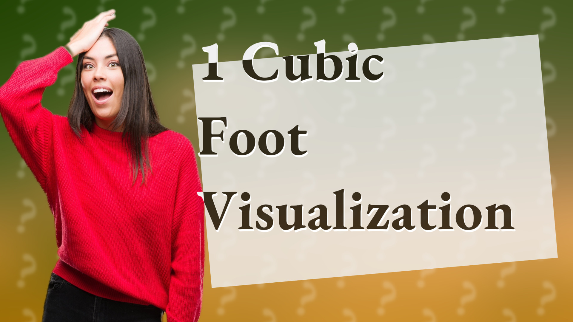 1 Cubic Foot Visualization
