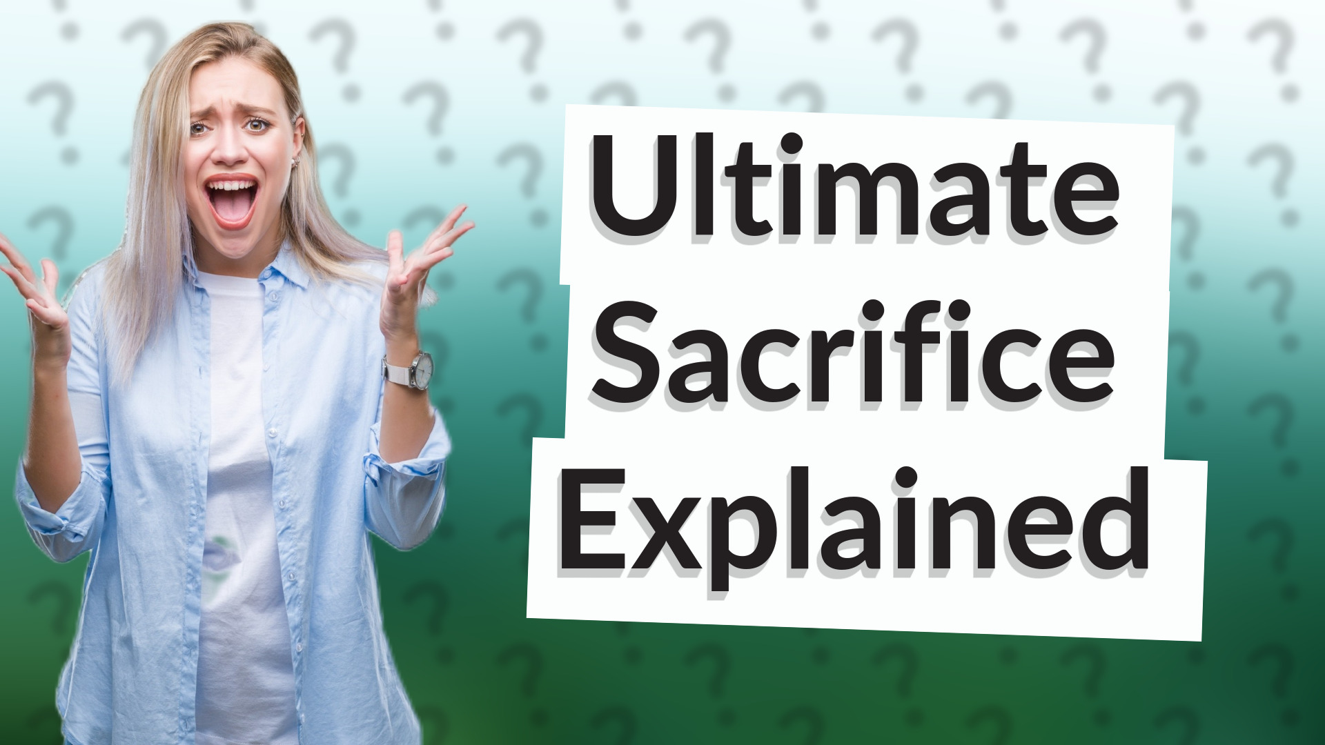 Ultimate Sacrifice Explained