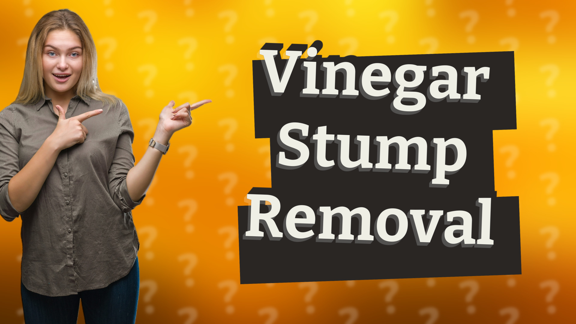 Vinegar Stump Removal
