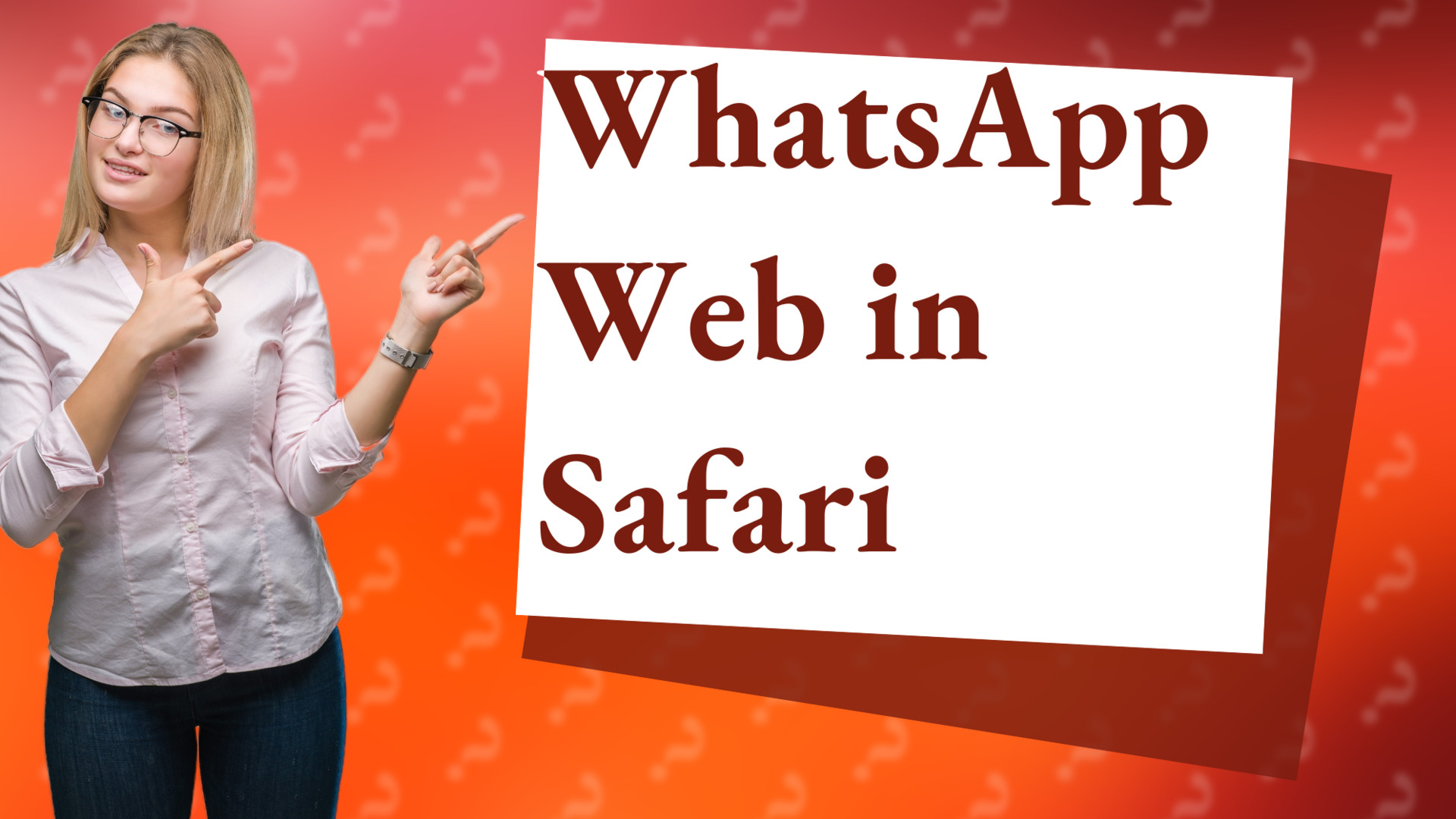 WhatsApp Web in Safari
