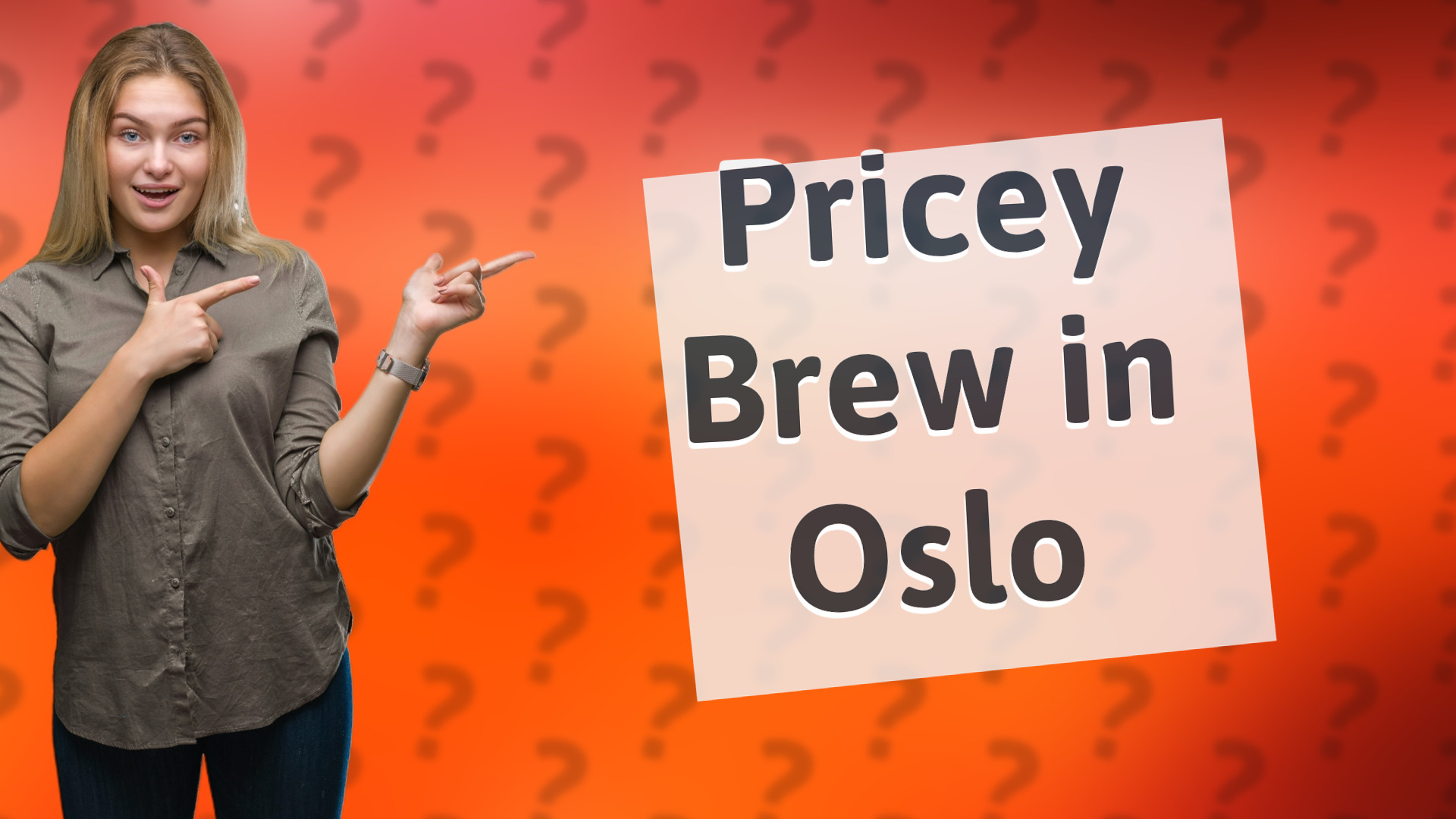 Pricey Brew in Oslo