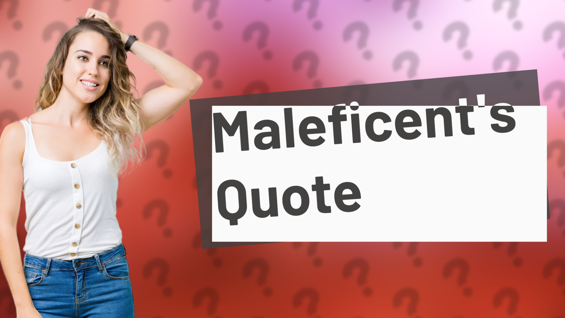 Maleficent's Quote