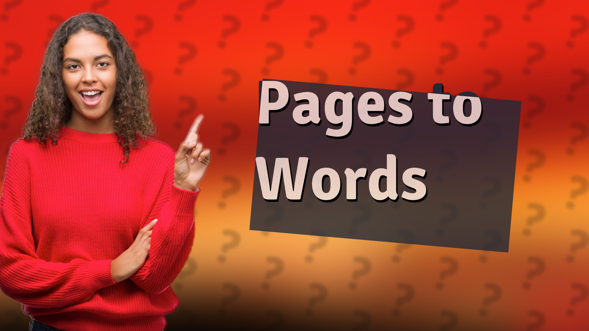 Pages to Words