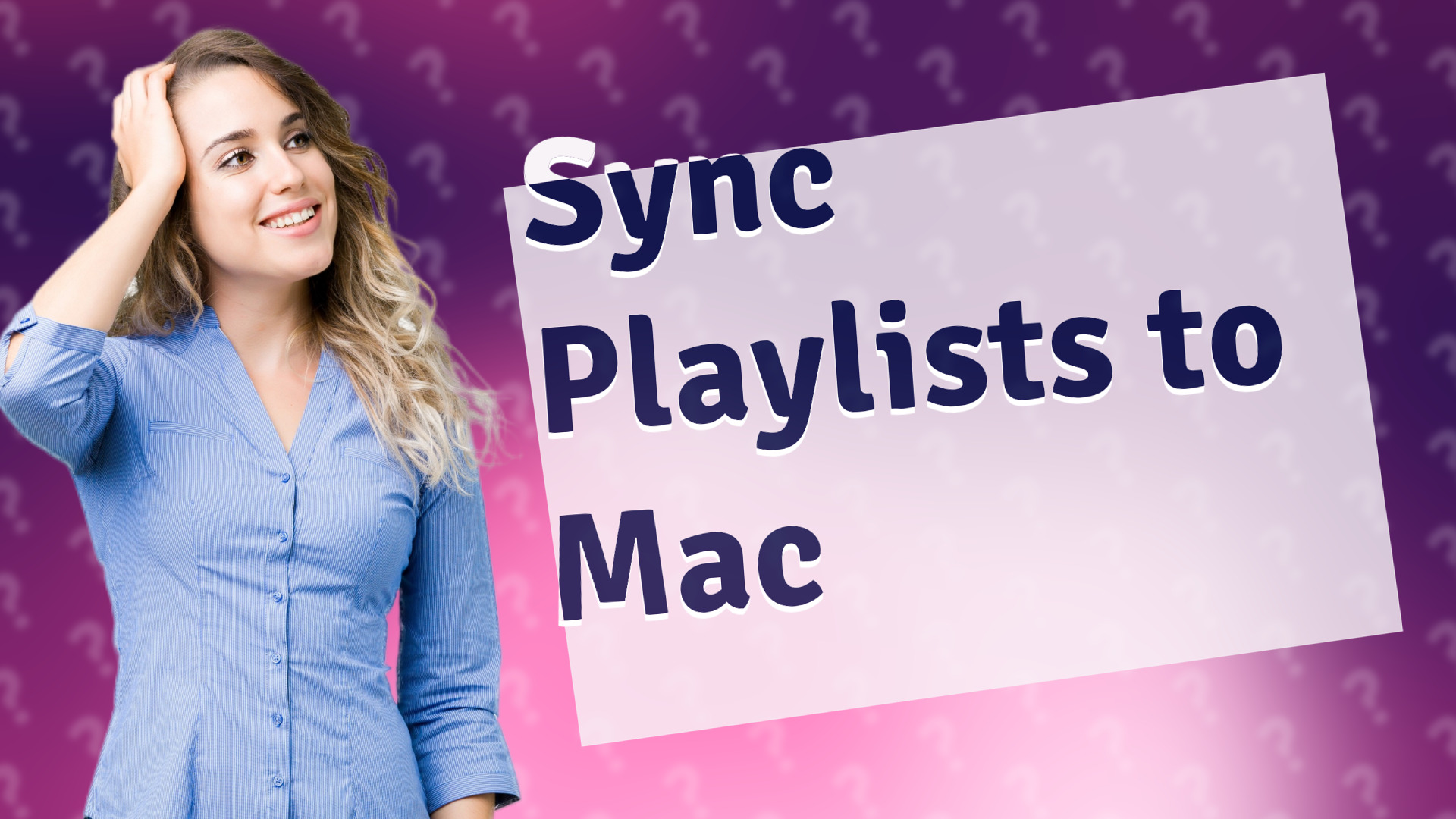 Sync Playlists to Mac