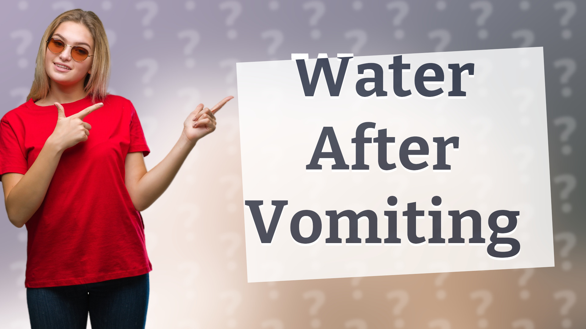 Water After Vomiting