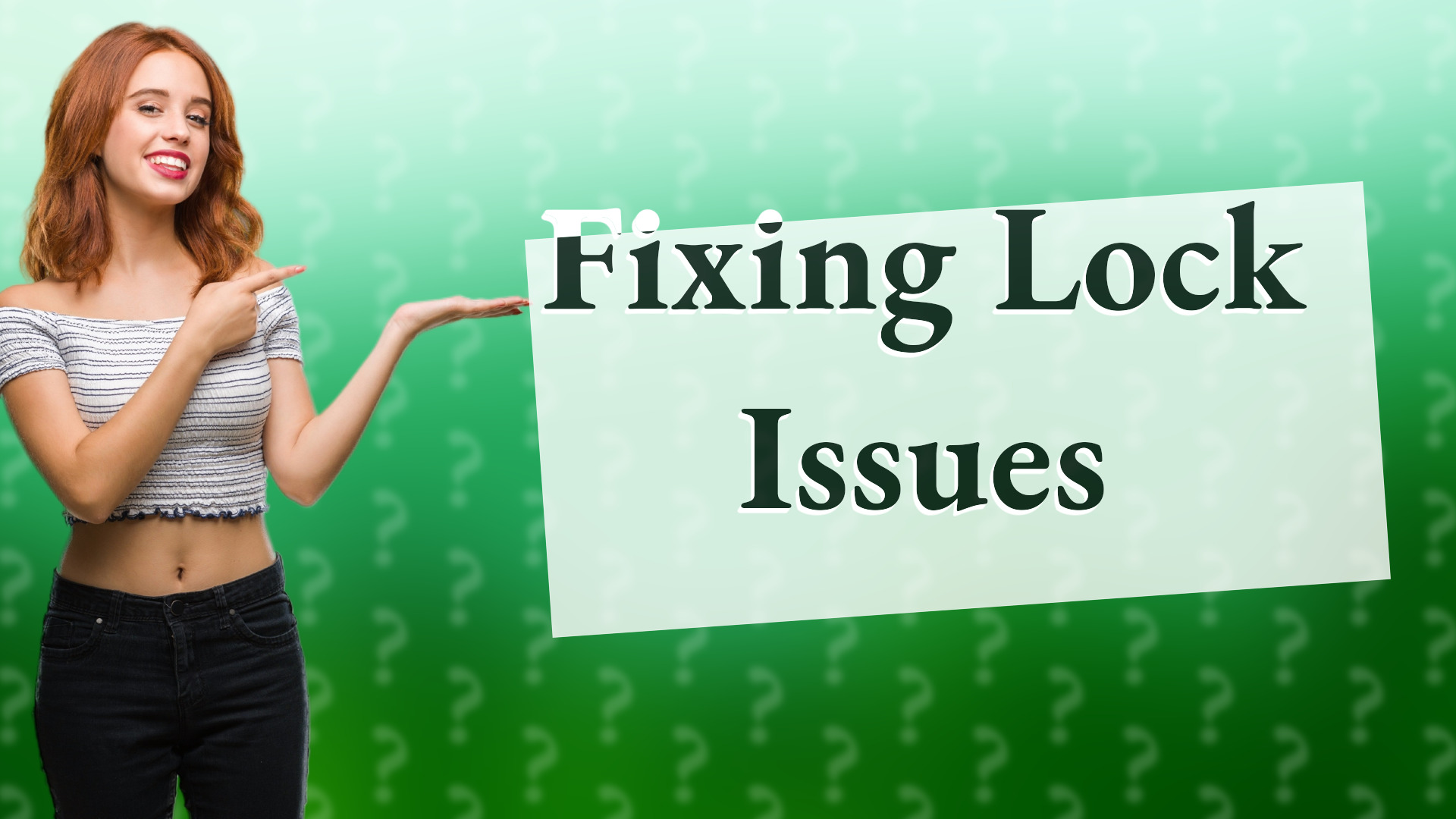 Fixing Lock Issues