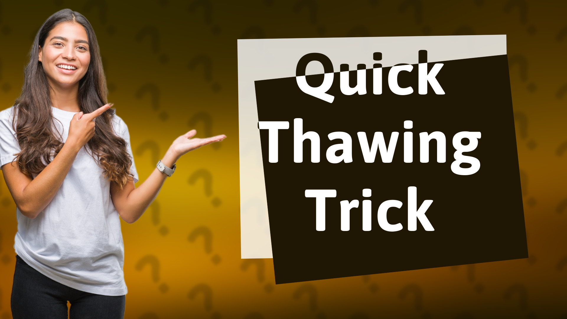 Quick Thawing Trick