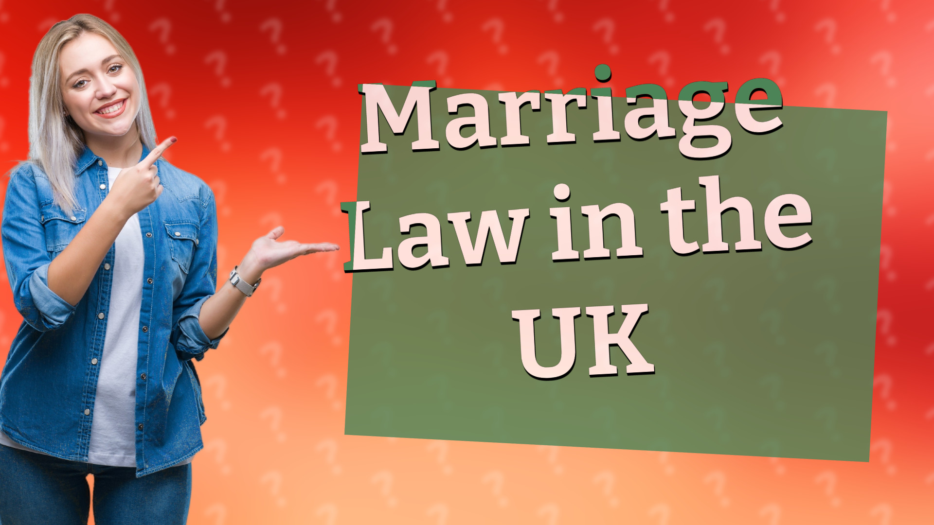 Marriage Law in the UK