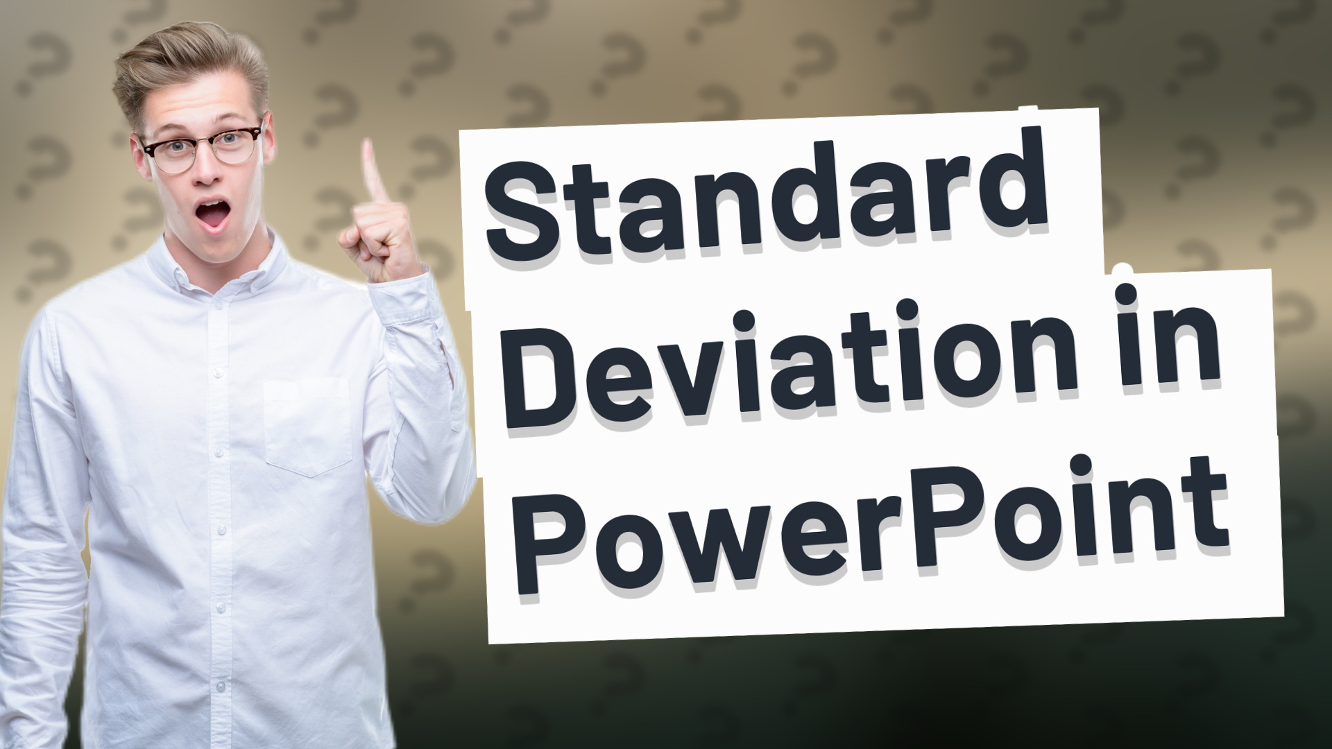 Standard Deviation in PowerPoint