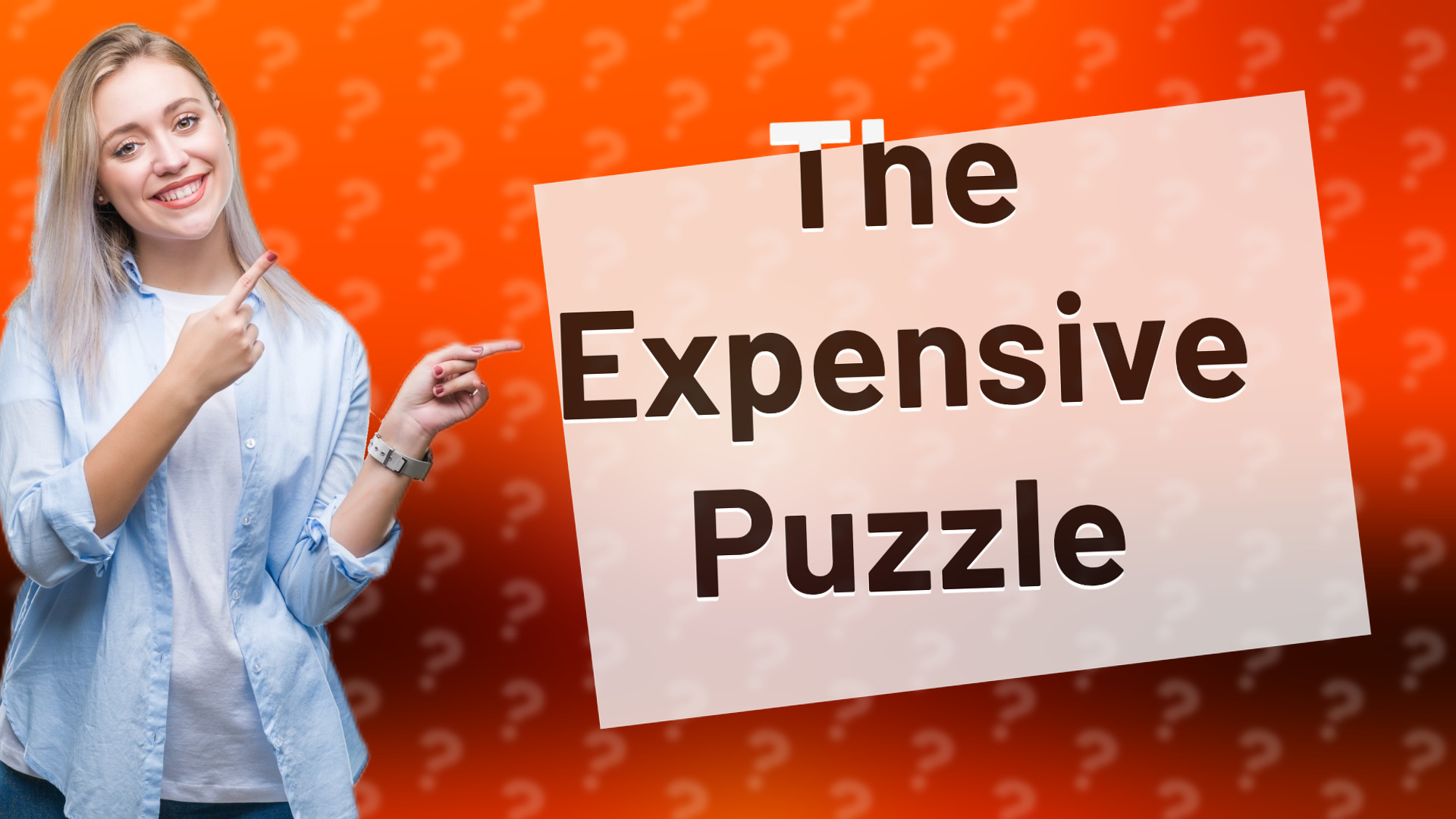 The Expensive Puzzle