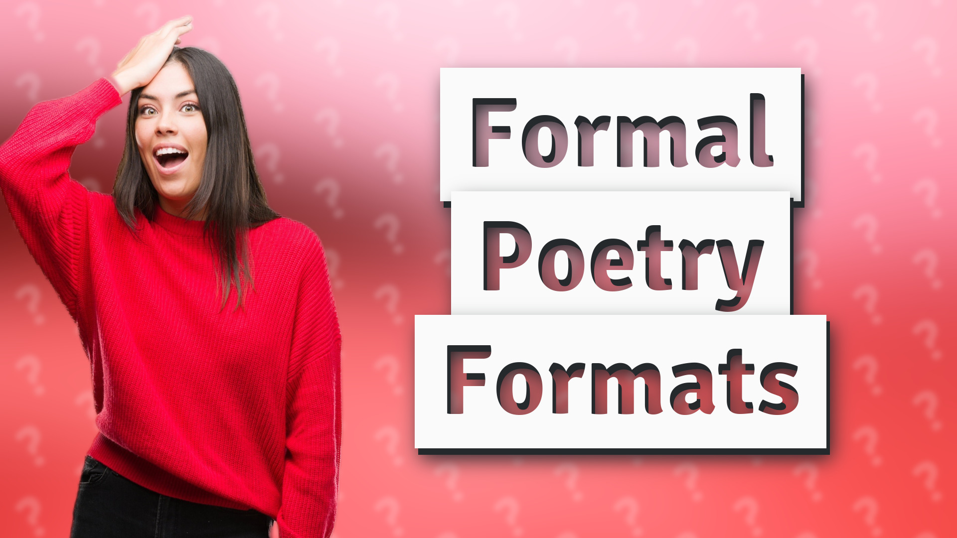 Formal Poetry Formats