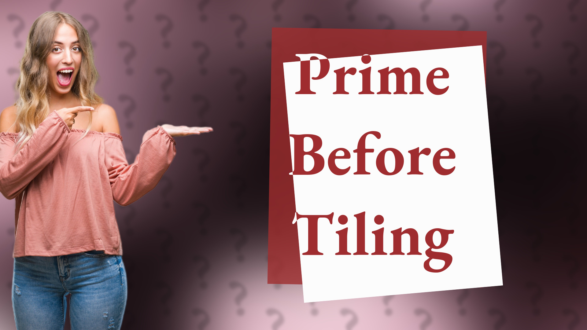 Prime Before Tiling