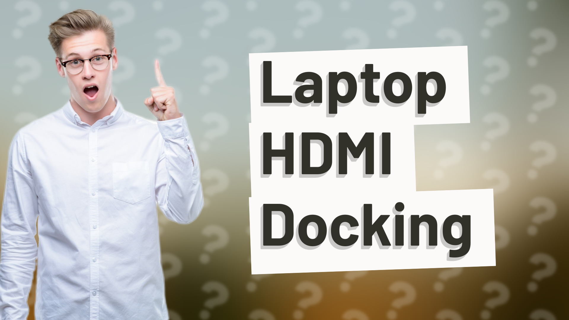 Laptop HDMI Docking