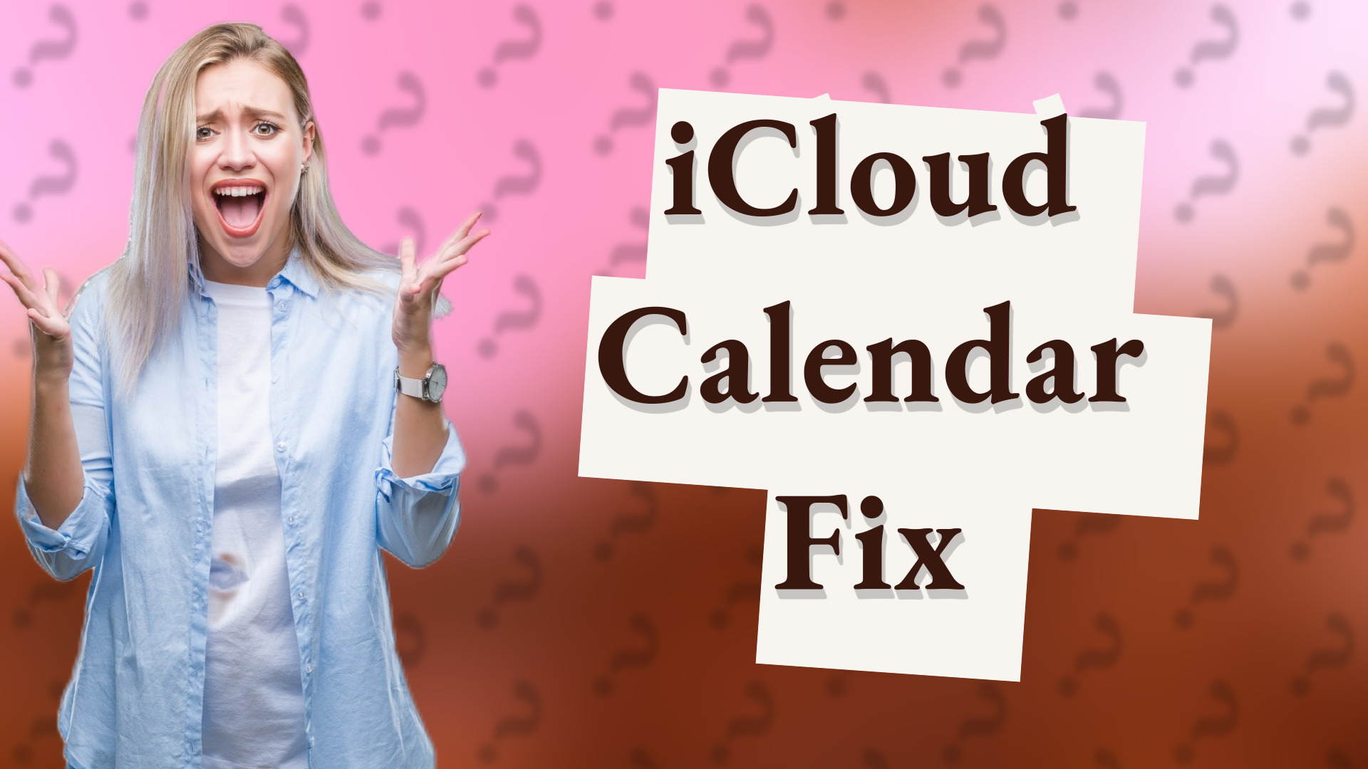 iCloud Calendar Fix