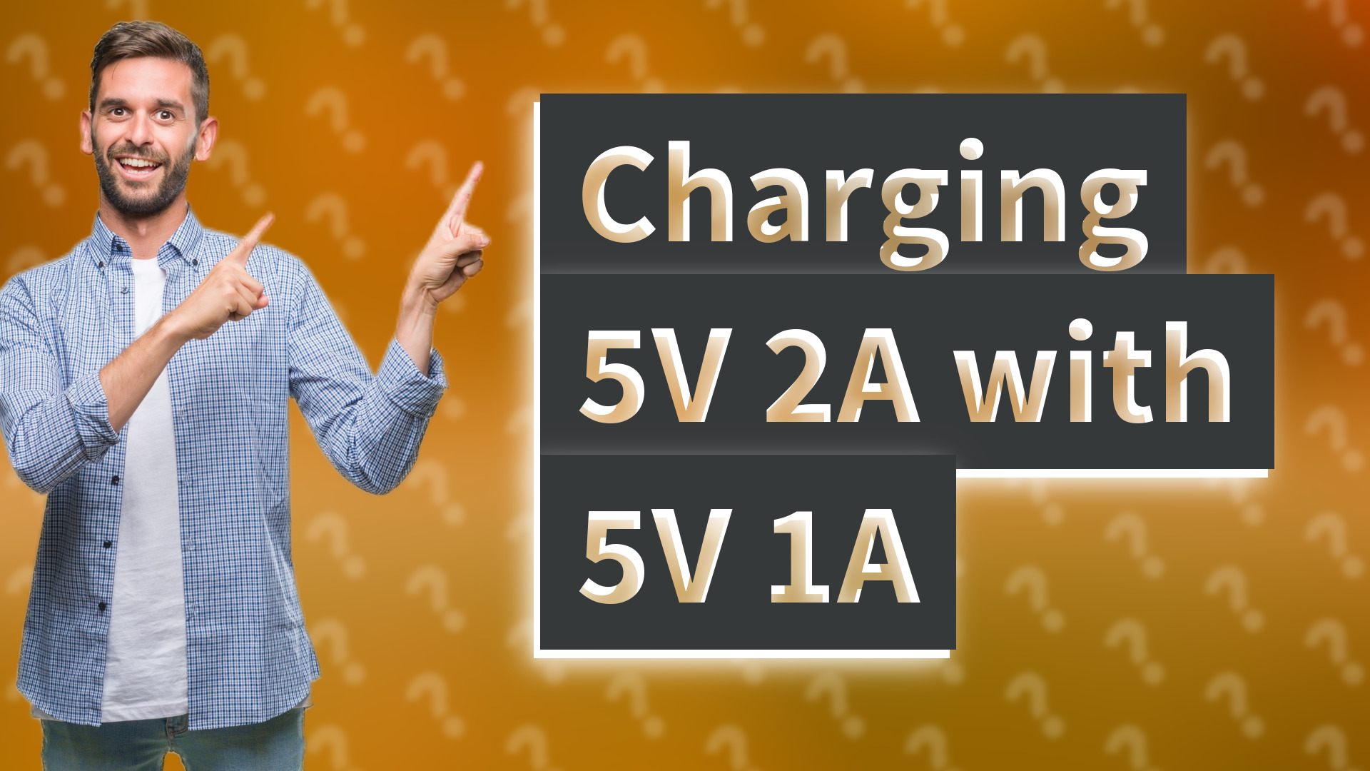 Charging 5V 2A with 5V 1A