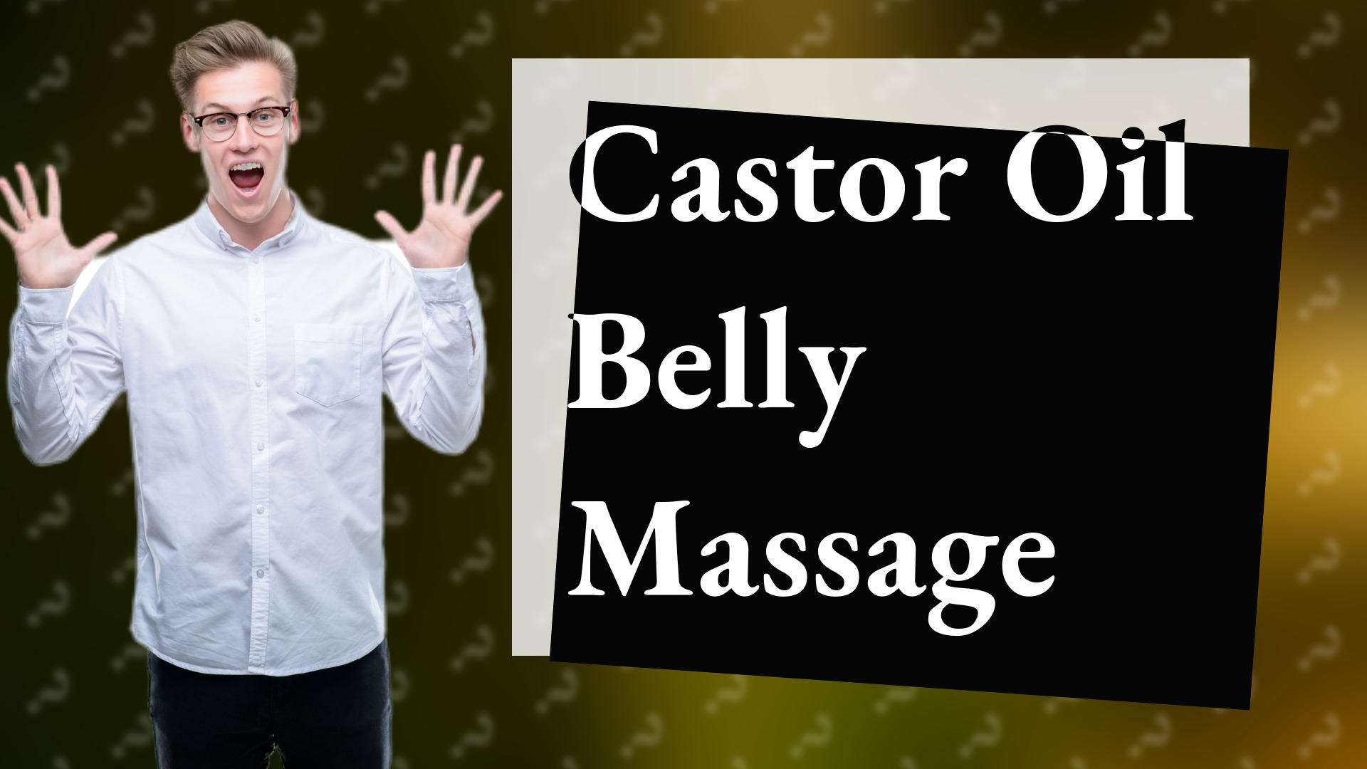 Castor Oil Belly Massage