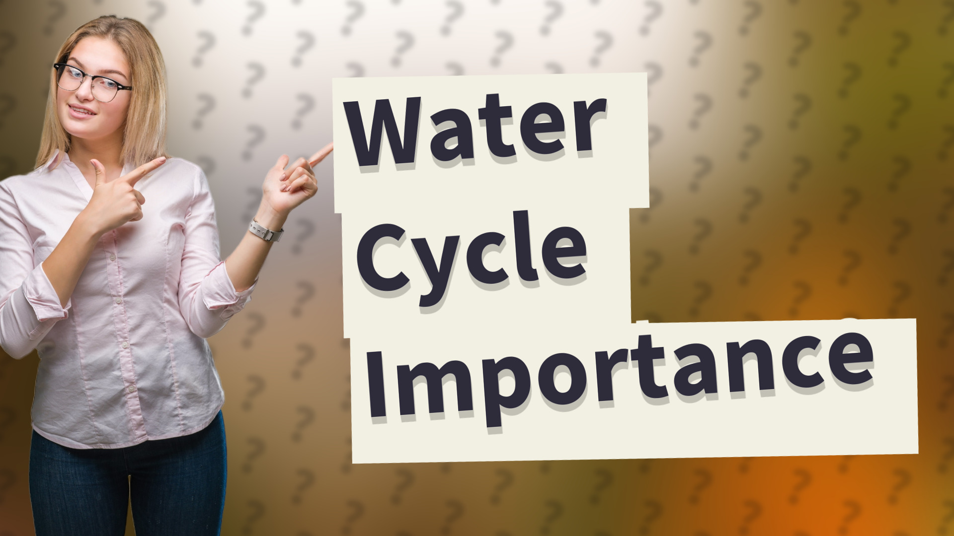 Water Cycle Importance