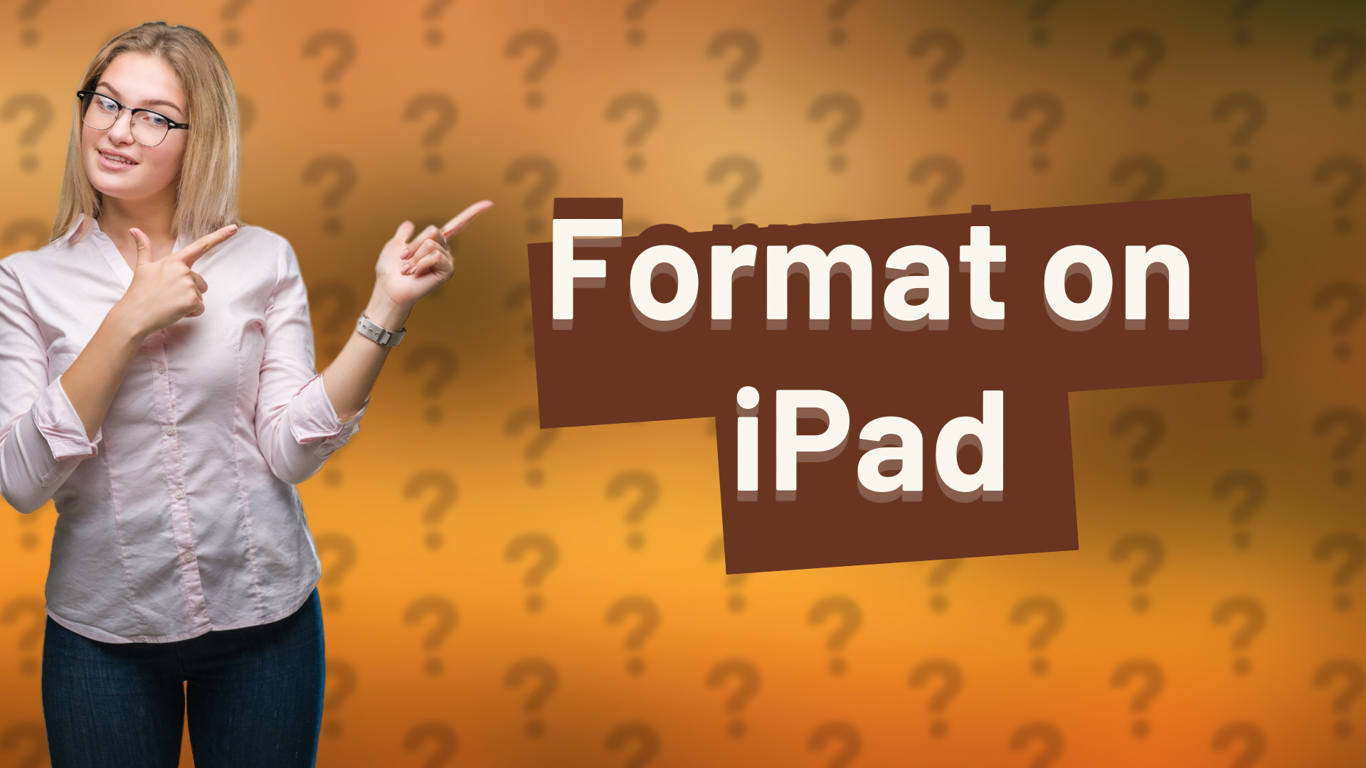 Format on iPad