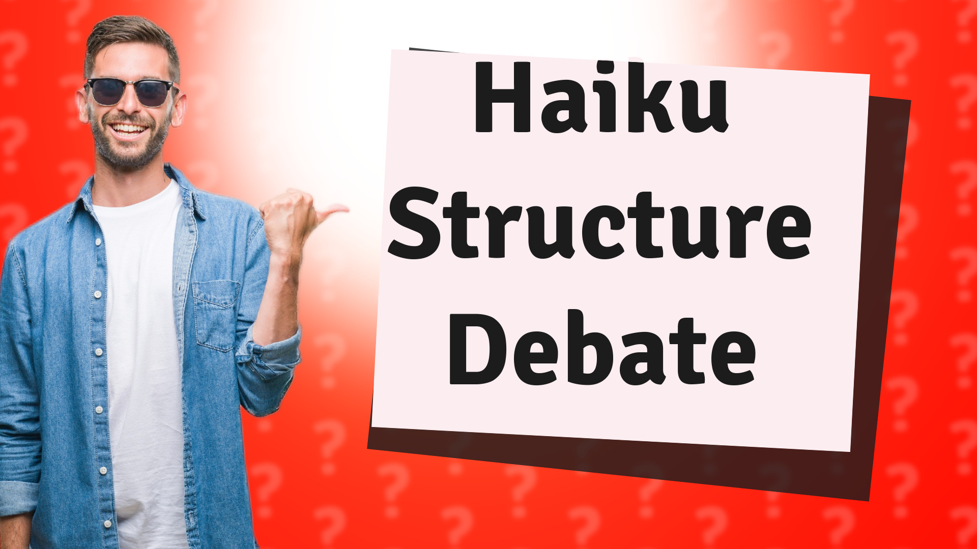 Haiku Structure Debate