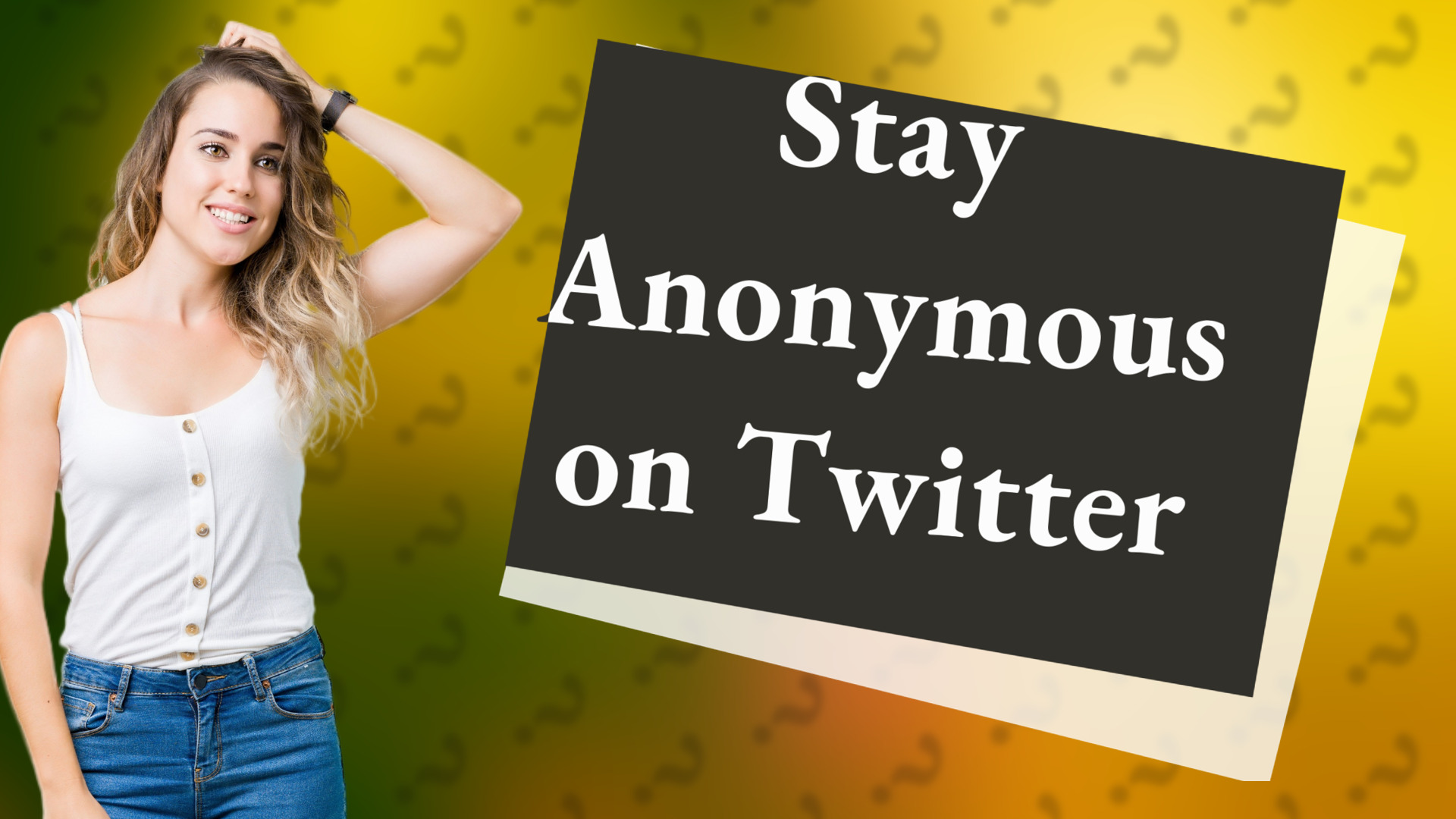 Stay Anonymous on Twitter