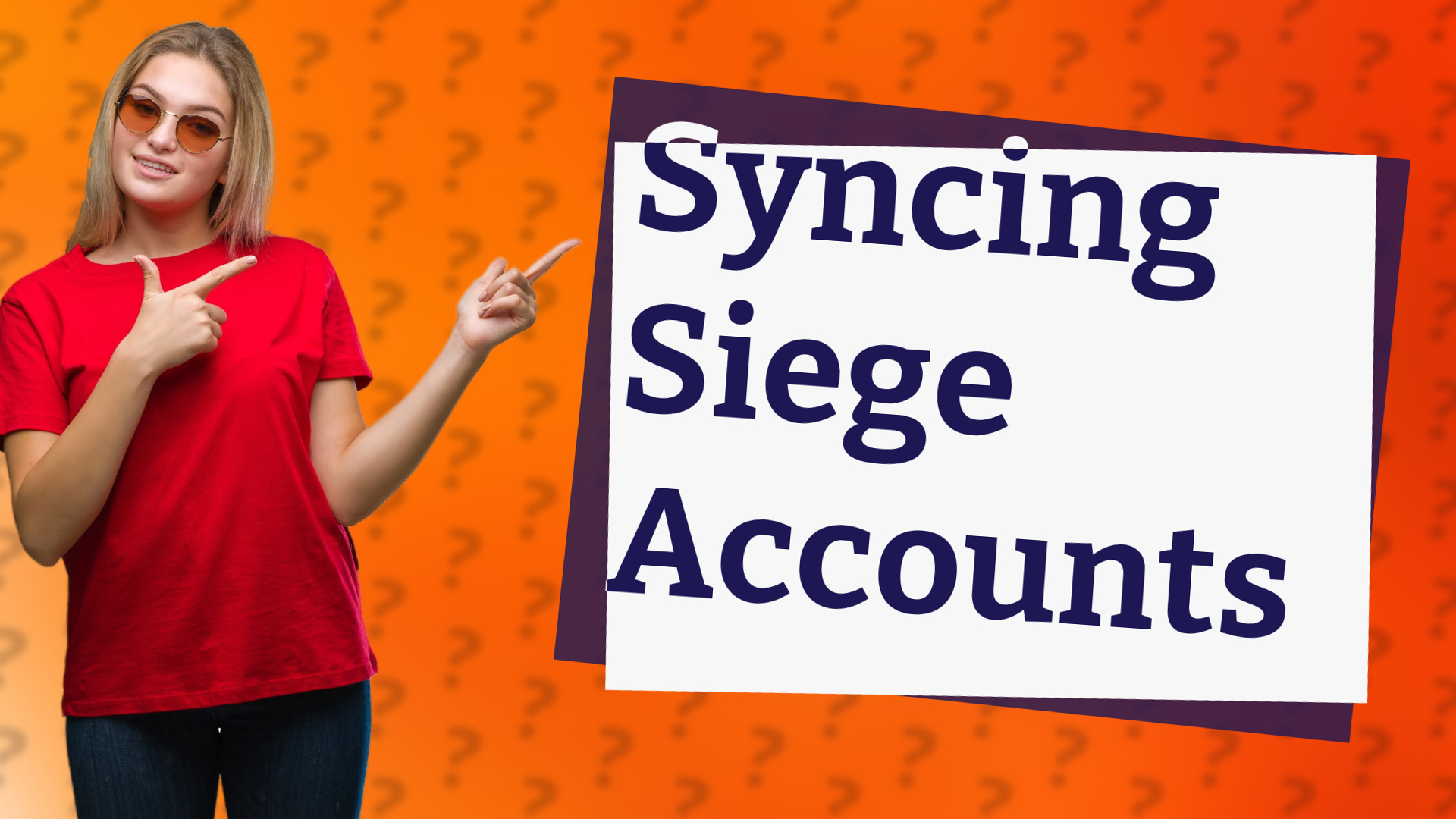 Syncing Siege Accounts