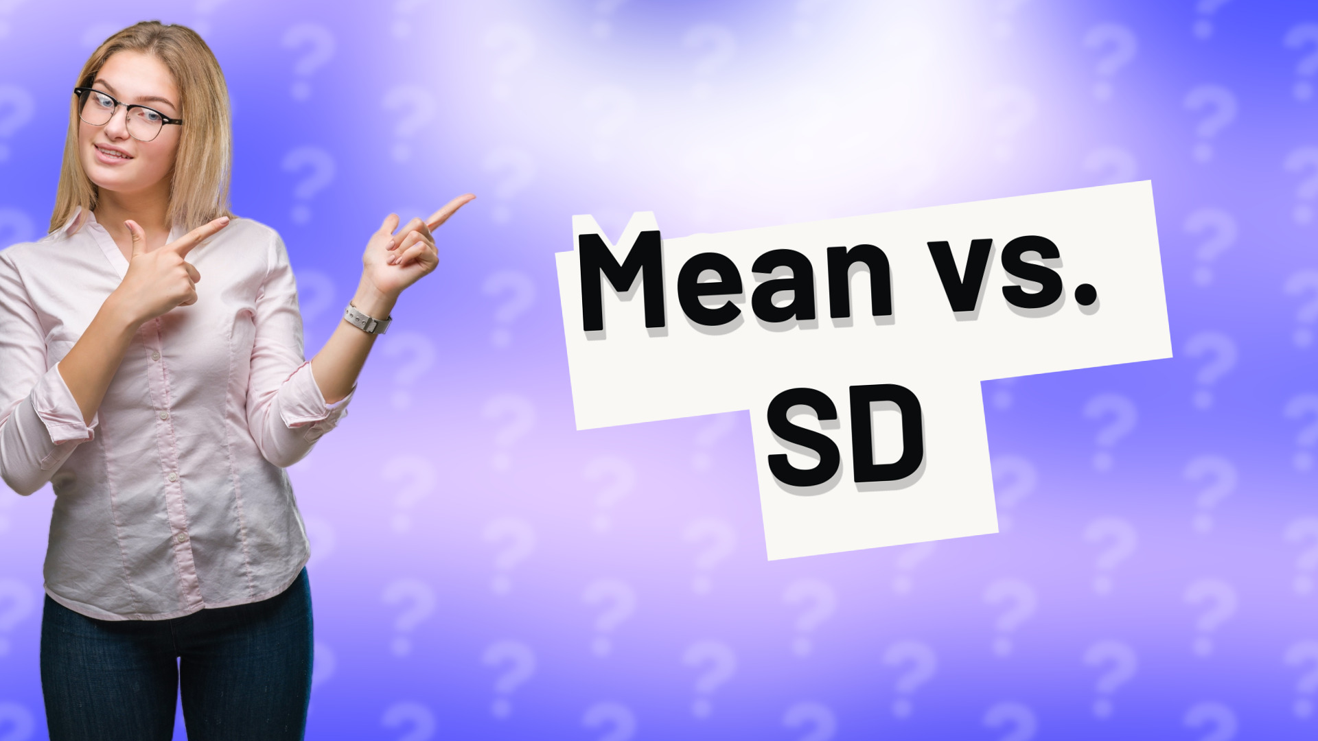 Mean vs. SD